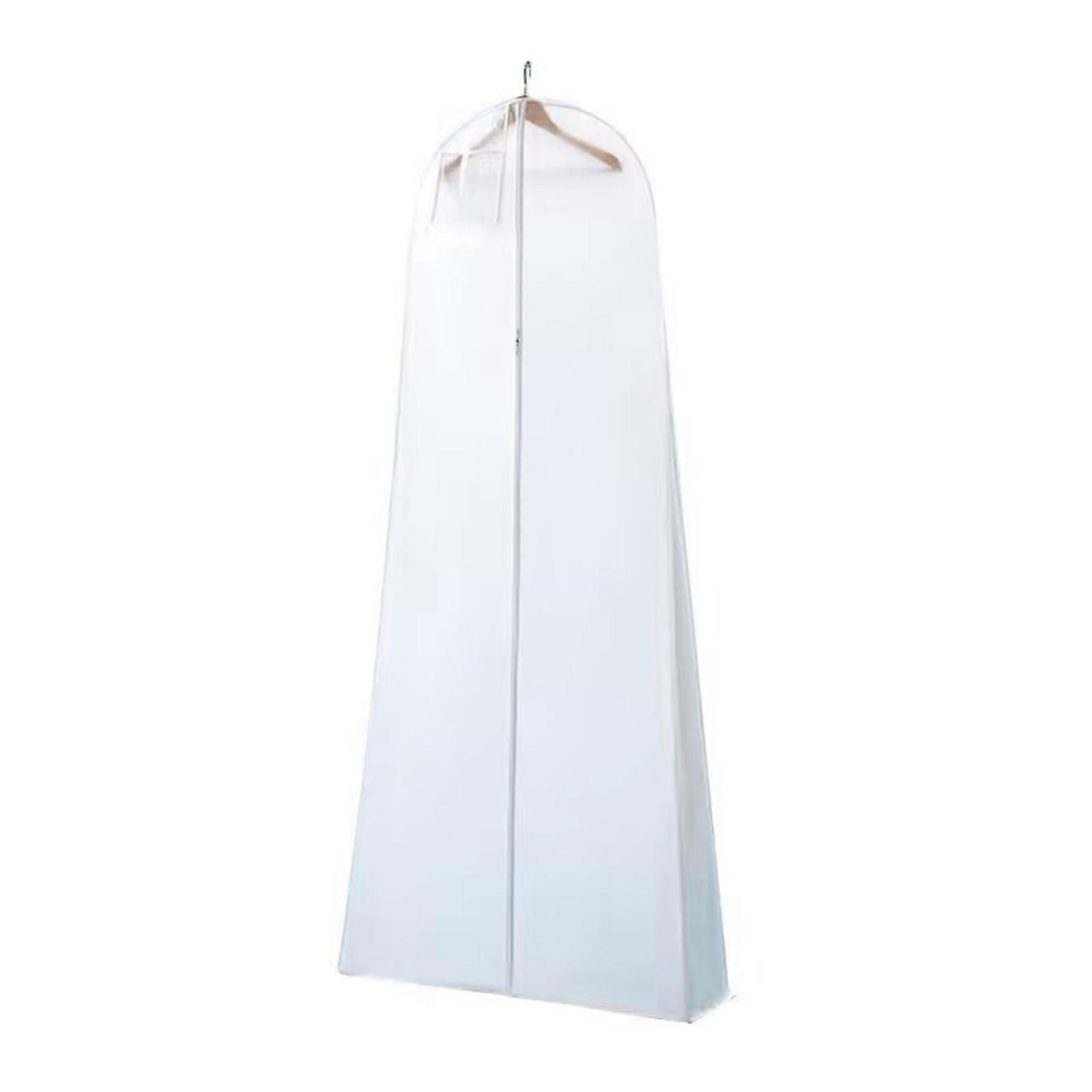Protective Wedding Gown Storage Bag Breathable and Foldable Design for Convenient Use  Dustproof  White 180 80 22cm