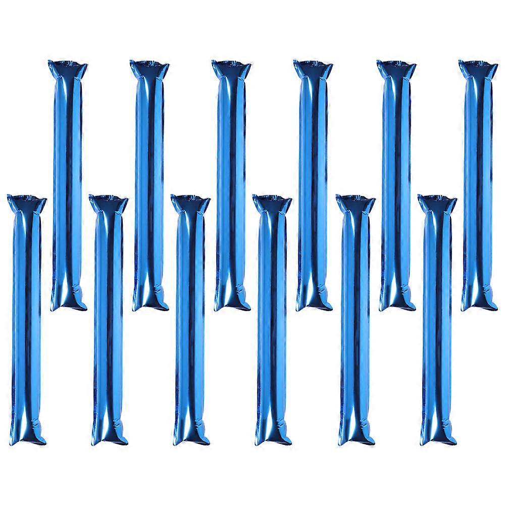 Blue Cheerleading Stick Inflatable Noise Maker for Sports Events 12Pcs