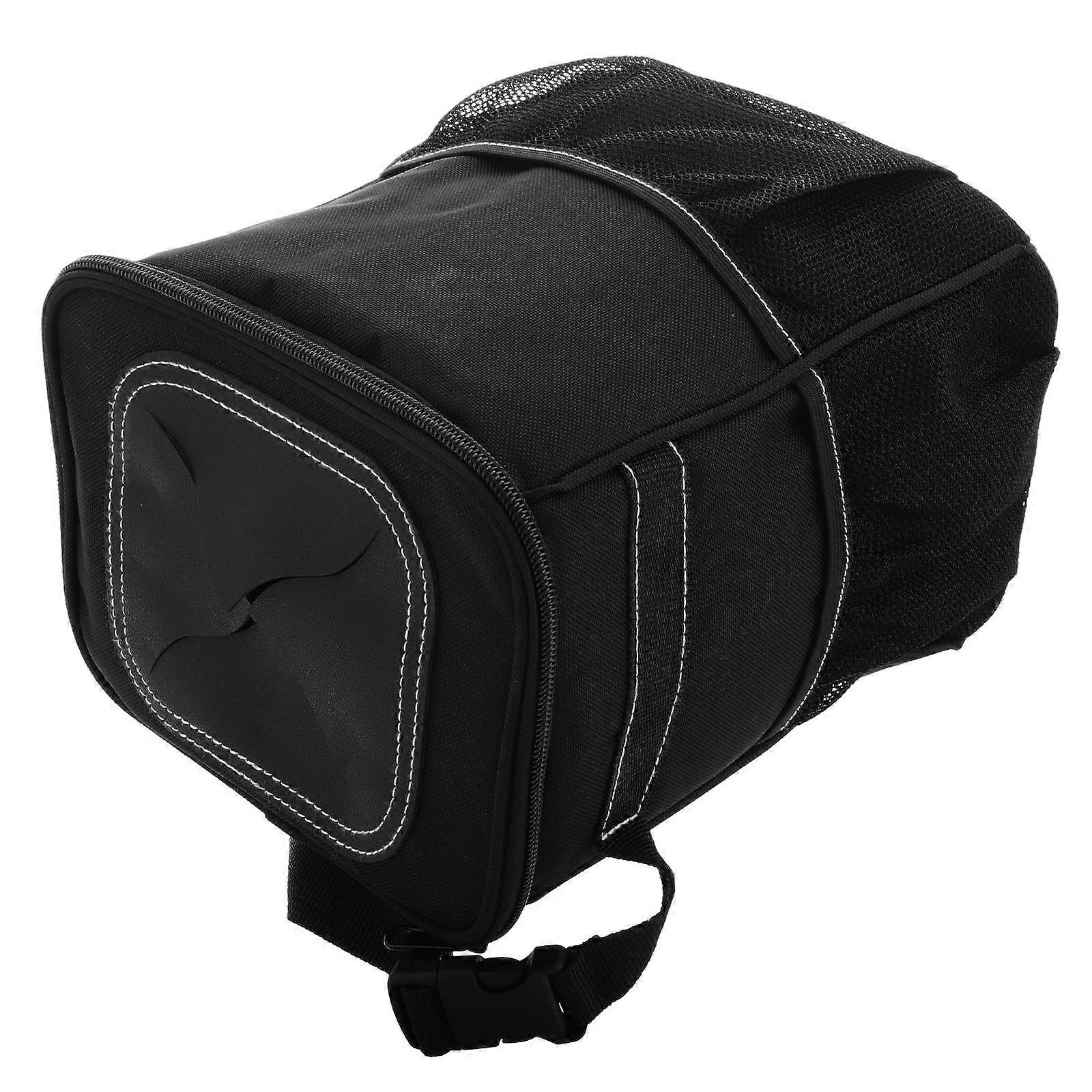 Car Garbage Bag Auto Trash Bin for Car Use Multifunction Black Oxford