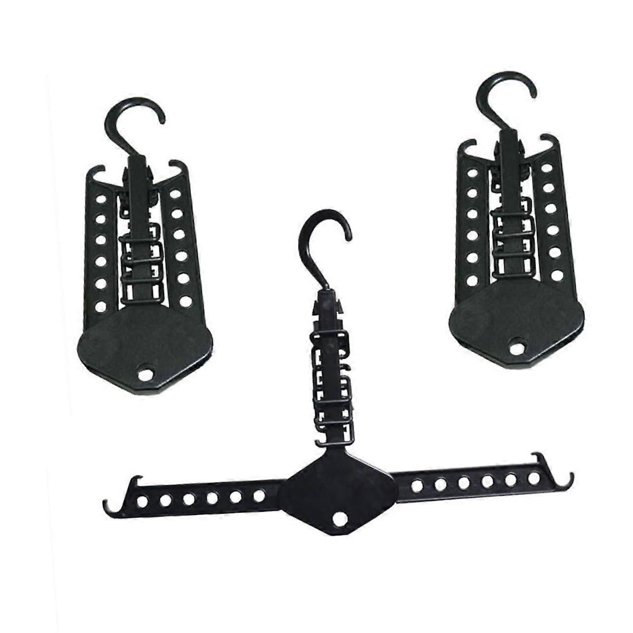 Foldable Clothes Hanger Rack Space Saving Plastic Skirt Organizer for Laundry Closet Storage