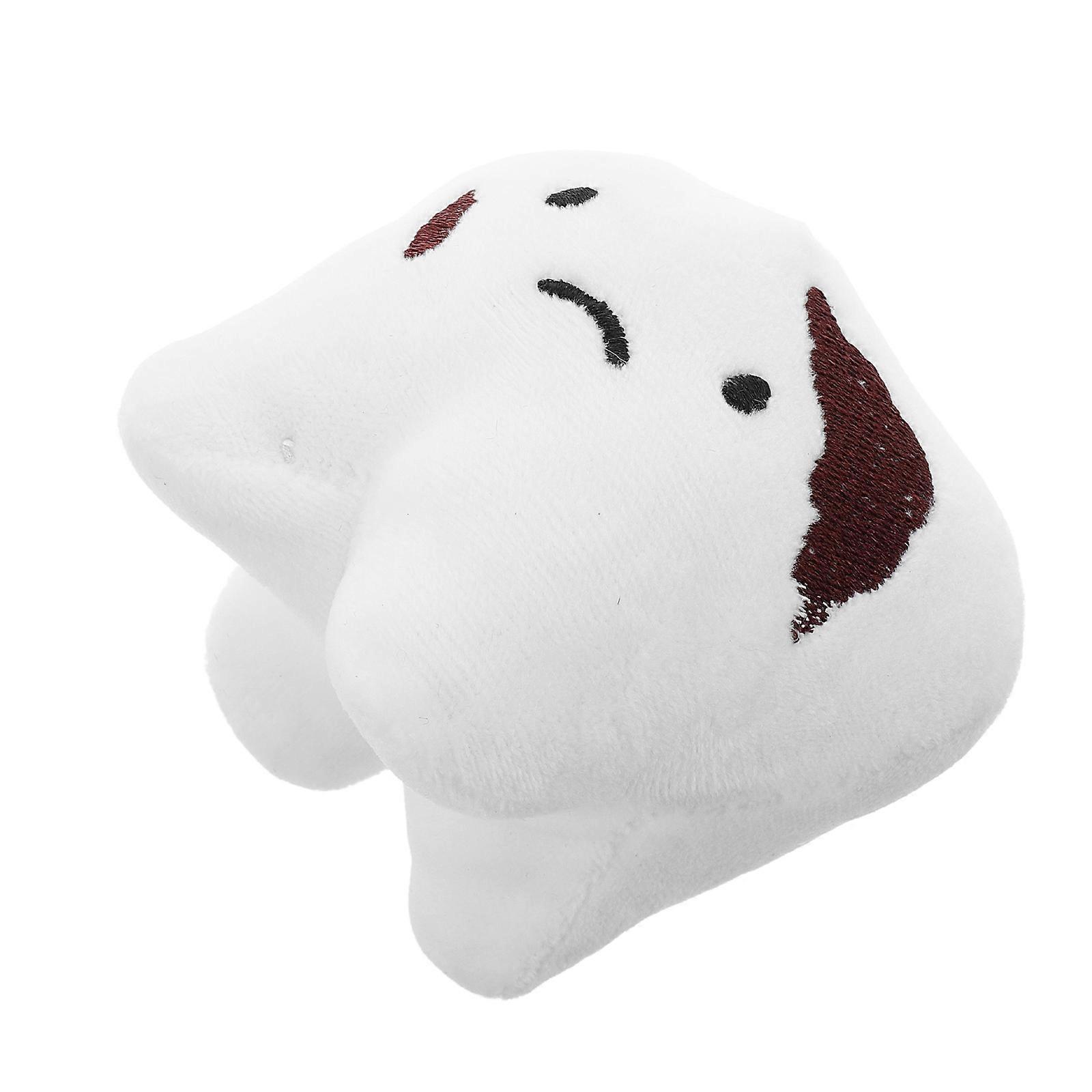 Fluffy Tooth-shaped Key Holder For Kids Purse Handbag Accessories Daily Use Promoting Tooth Health With Comfortable Plush Material 1Pack