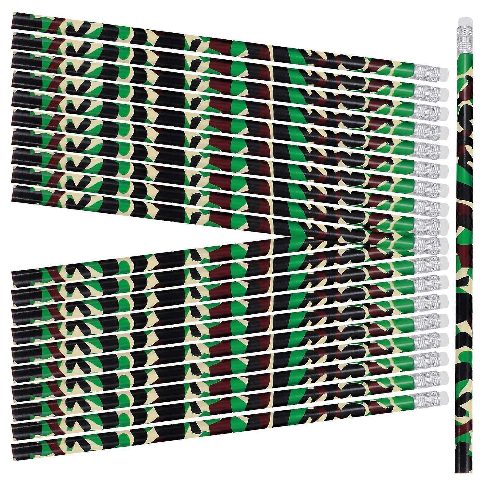 Camouflage Pencils Note-Taking Party Decorations for Teachers 18.90X0.80X0.80cm 50Pack
