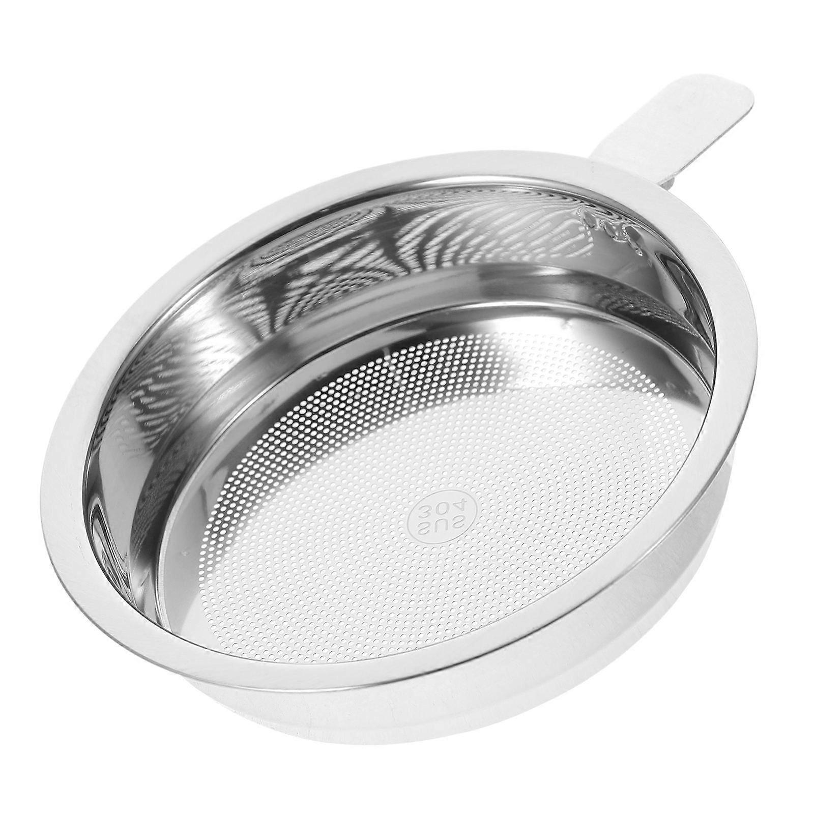 Stainless Steel Spice Filter Round Practical Design For Household Users Tea Filtering Small Sieve 1Pack