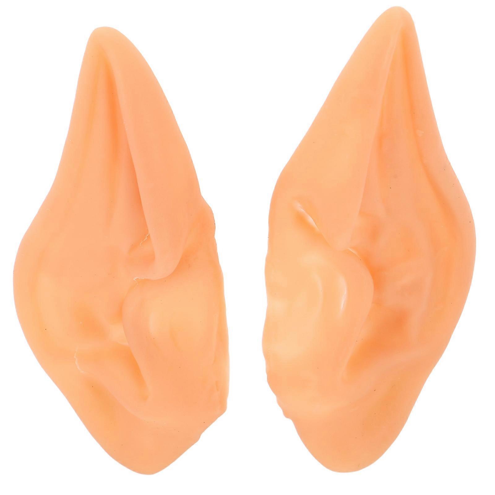 Soft Pointed Elf Ears Party Fairy Ears for Cosplay 1Pair Latex