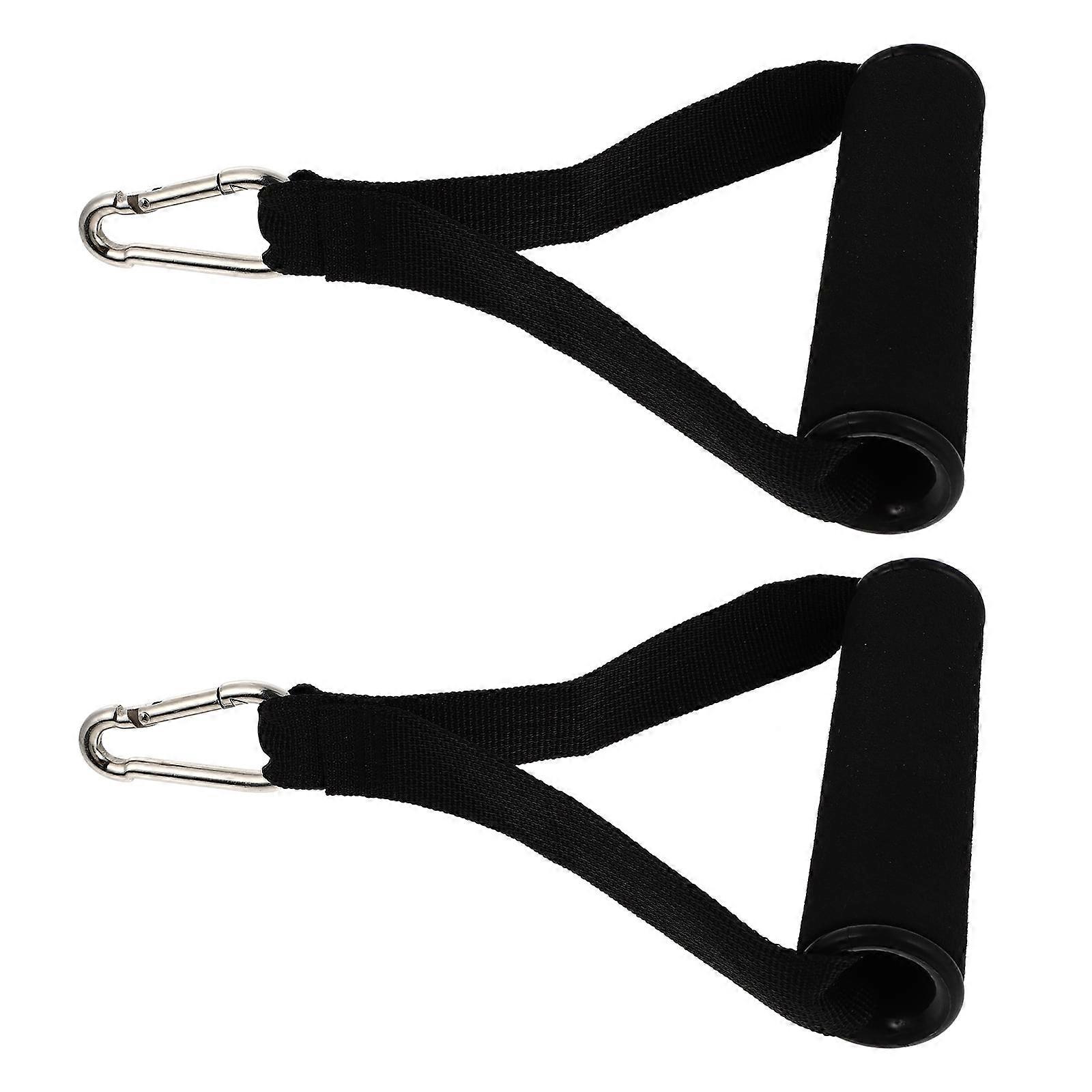 2 Pcs Comfortable Fitness Handle Strength Training Bar Portable