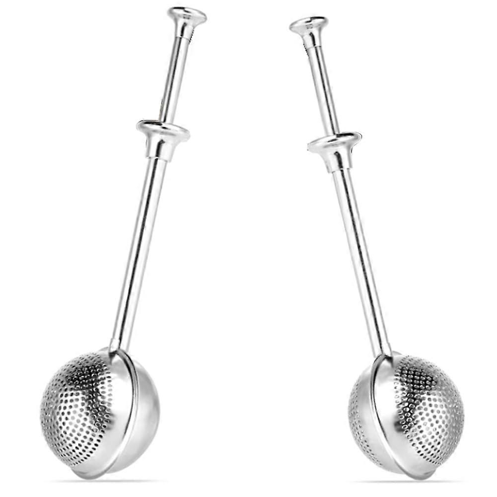 2 Pack Stainless Steel Tea Strainer and Flour Duster Scoop Set for Baking and Cooking
