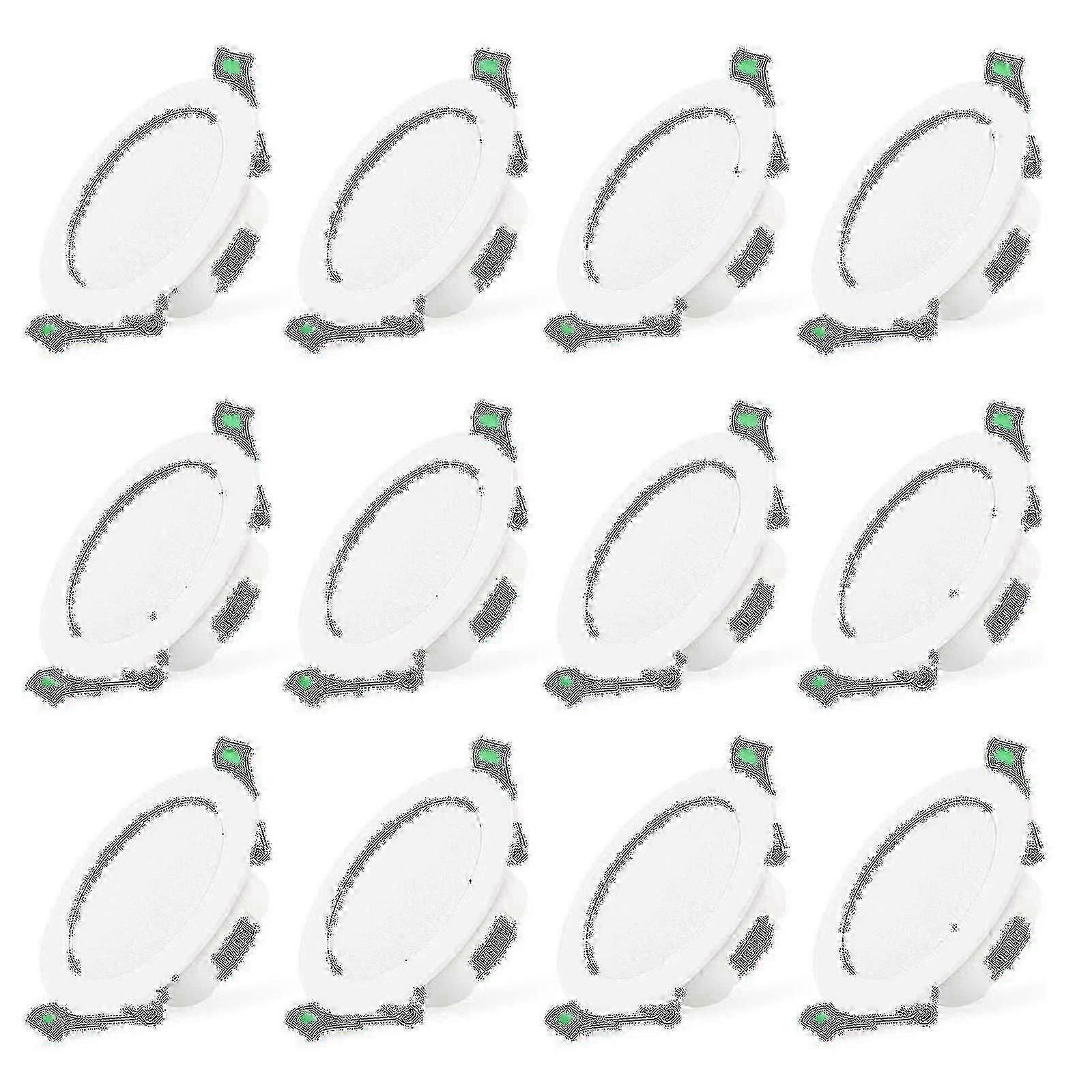 12pcs 7w White Led Downlight Recessed Ceiling Lights Slim Spot Light