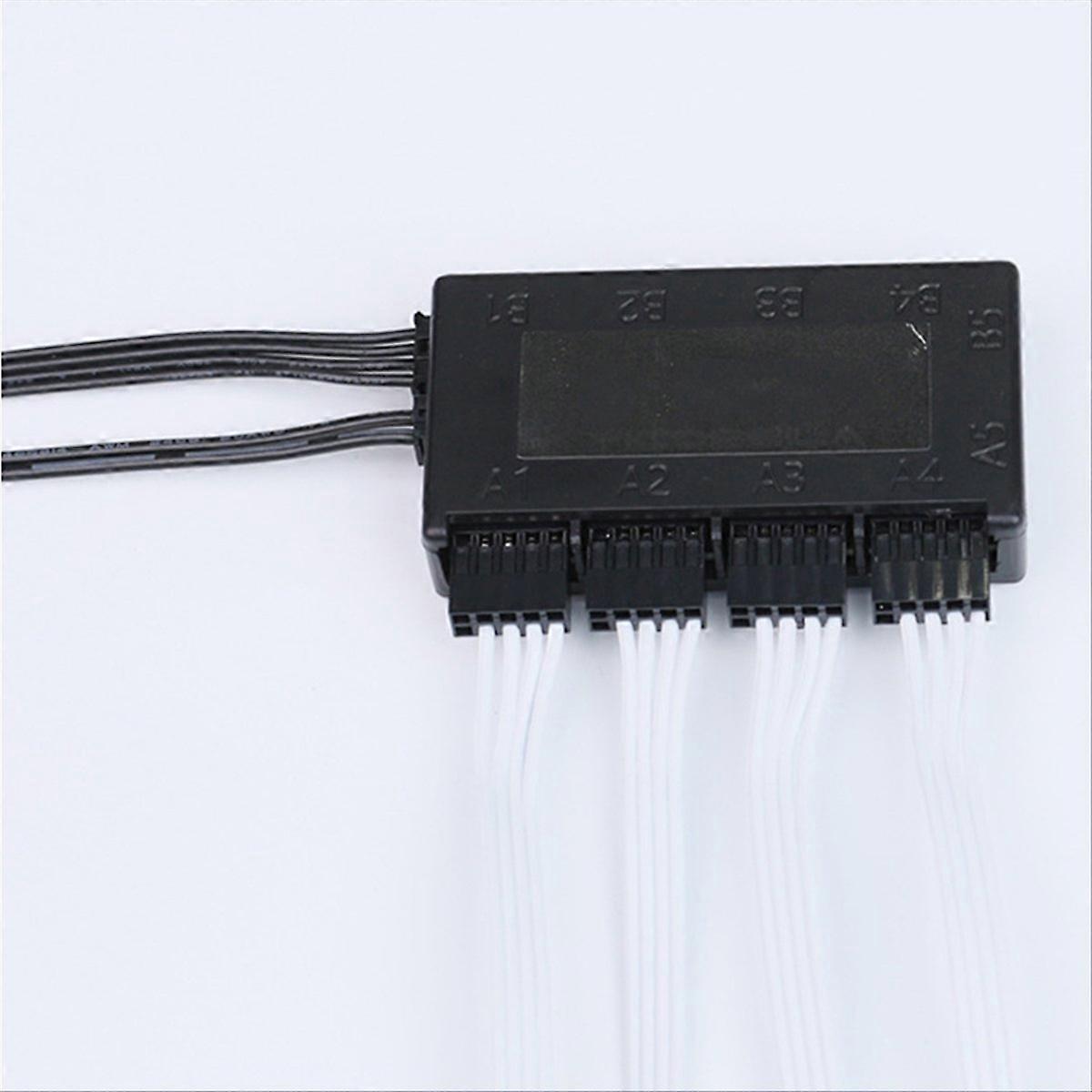 USB2.0 9pin Header Extension Hub Splitter Adapter Black