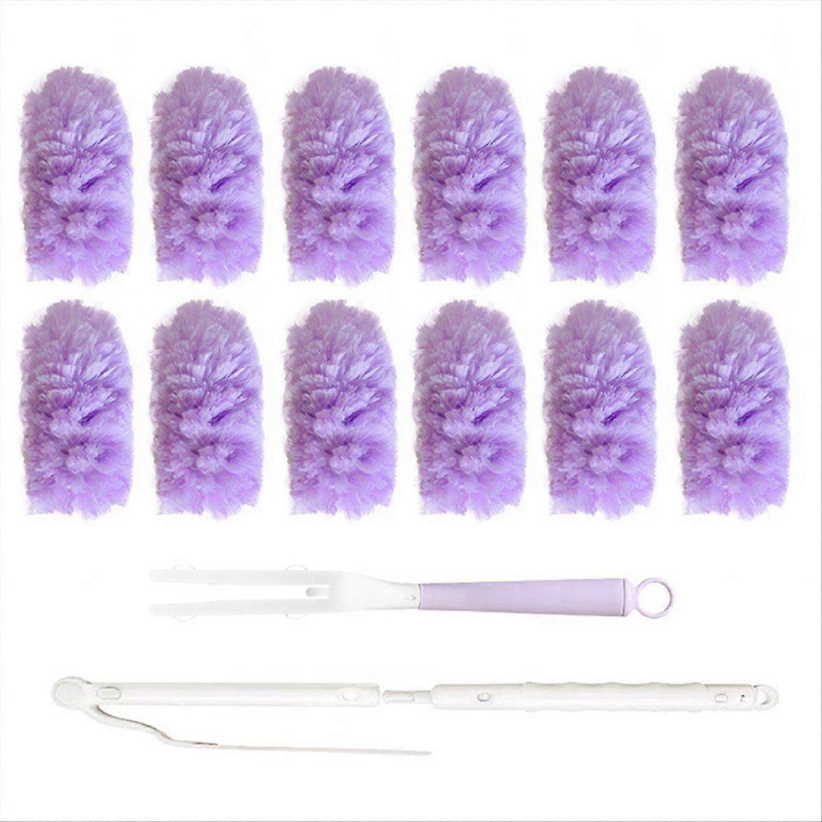 White Peach Scent Electrostatic Duster Electrostatic Adsorption Multi-Function Dust Duster Househol