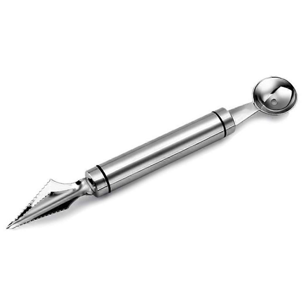 Stainless Steel Double Head Melon Baller and Fruit Scoop with Precise Pointed Tip for Salads