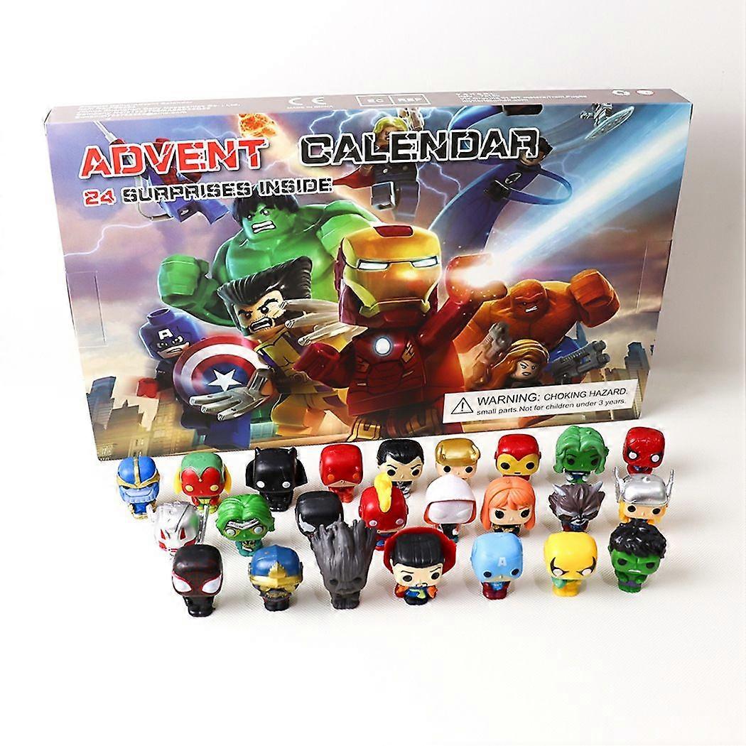 Advent Calendar 24 Days Countdown Christmas Blind Box Toys Building Blocks Kids Educational Gift