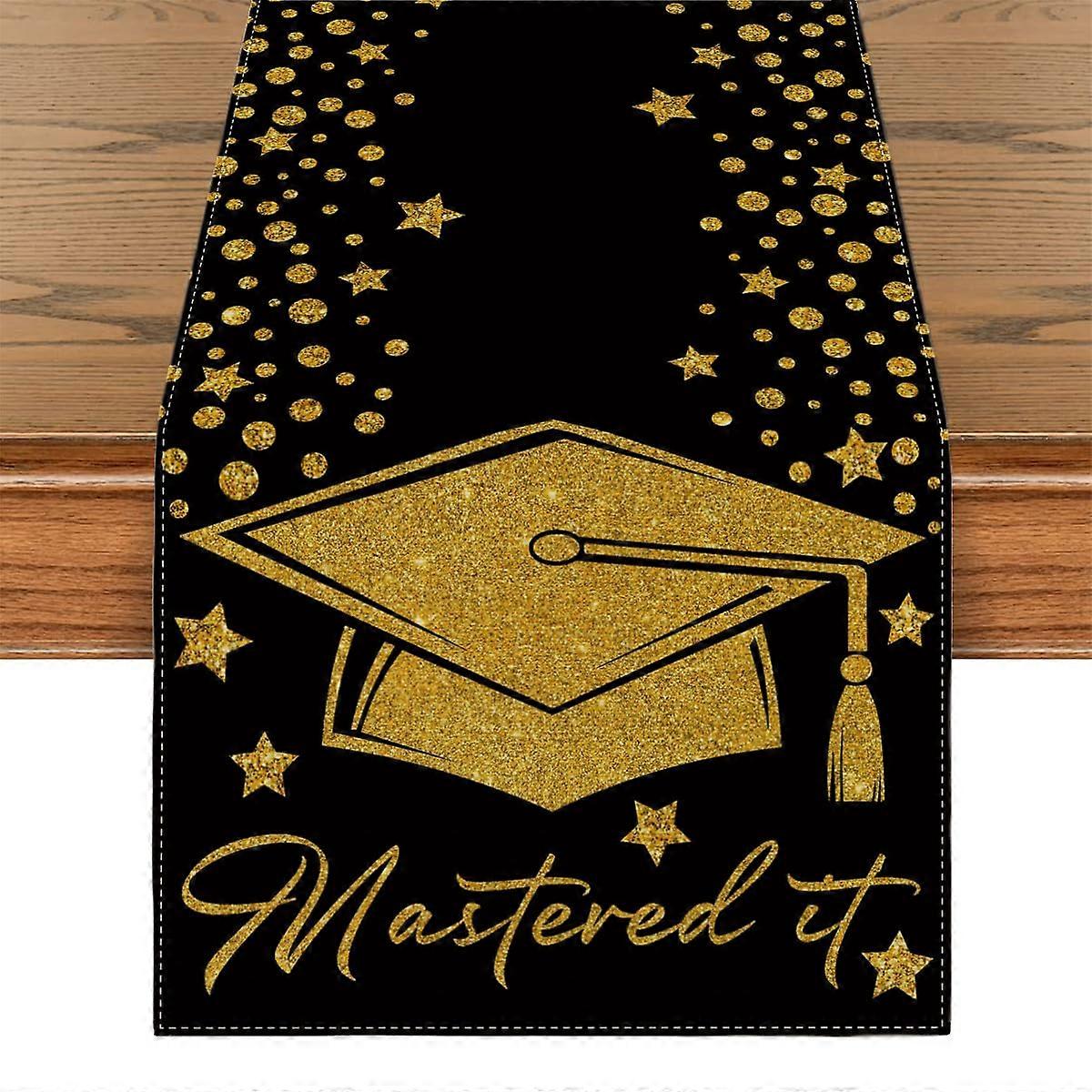 Class of 2025 Graduation Table Runner Durable Polyester Wrinkle Resistant Decoration