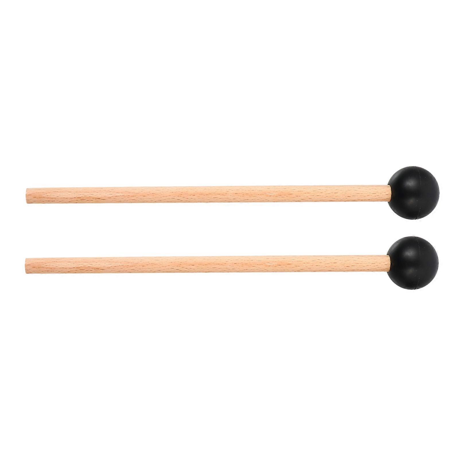 Marimba Hammer for Playing 2Pairs Black Percussion Instrument Sticks