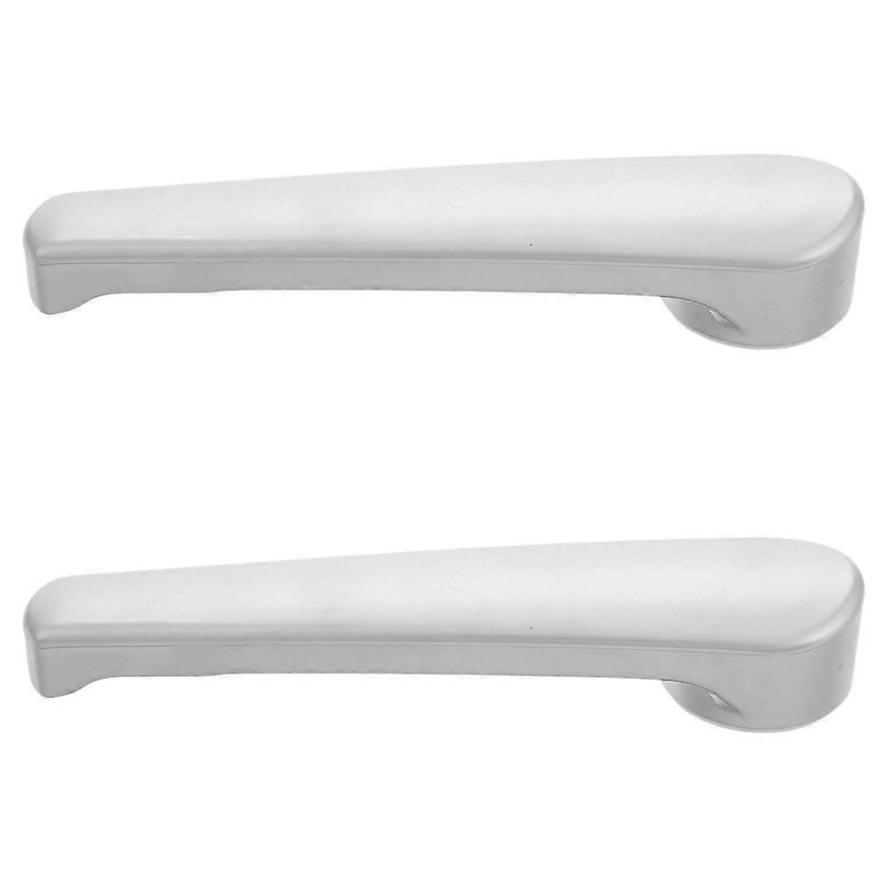 4Pcs Privacy Lever Handle for Rv Bathroom Door Lock Silver ABS