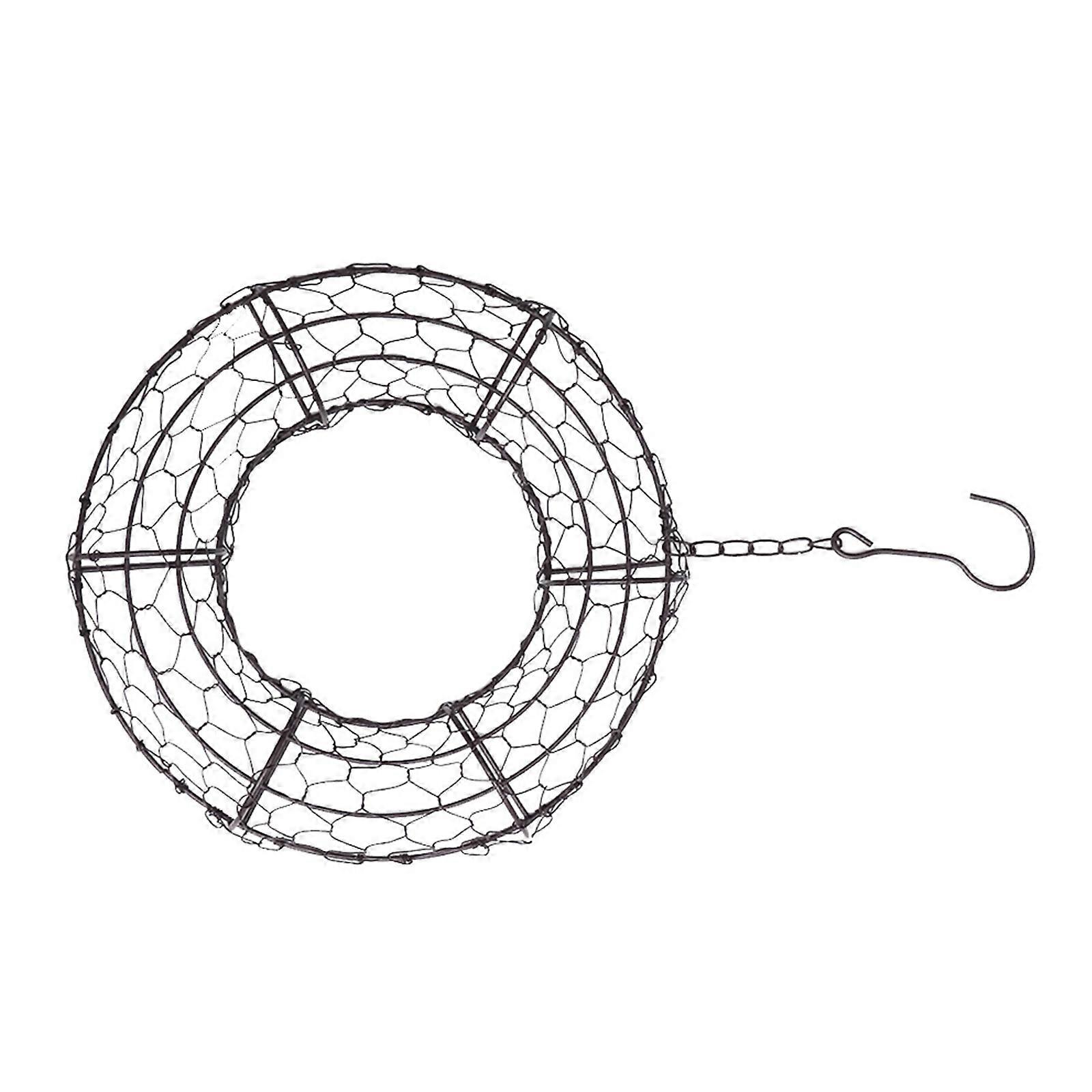Iron Wire Wreath Frame Hanging Planter for Succulent Pot 5Pcs Pack