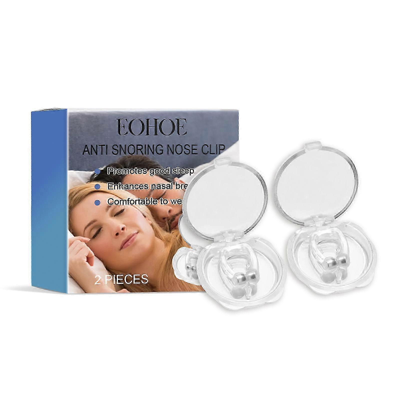 Snore Care Nasal Clips - Magnetic, Comfortable, Reusable Snoring Solution for Better Sleep & Breathing