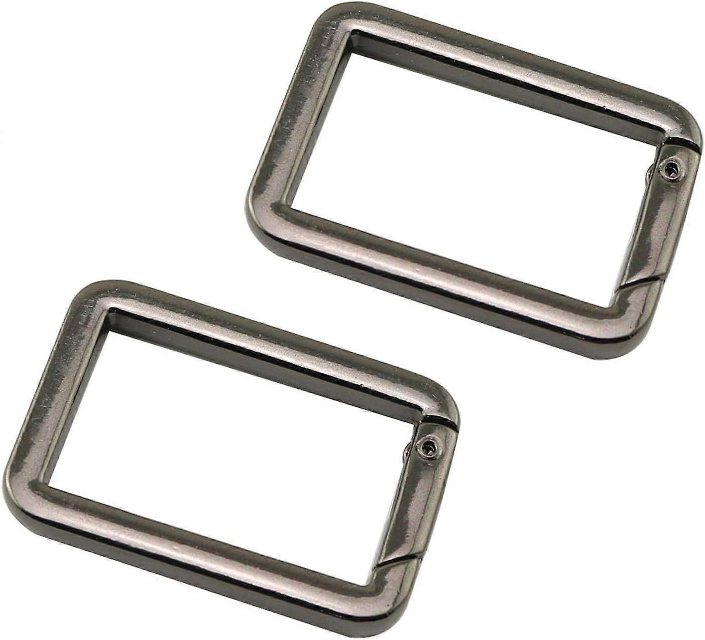 5PCS Black Swivel Buckles Trigger Spring Keyring Buckle Keychain Ring Buckles