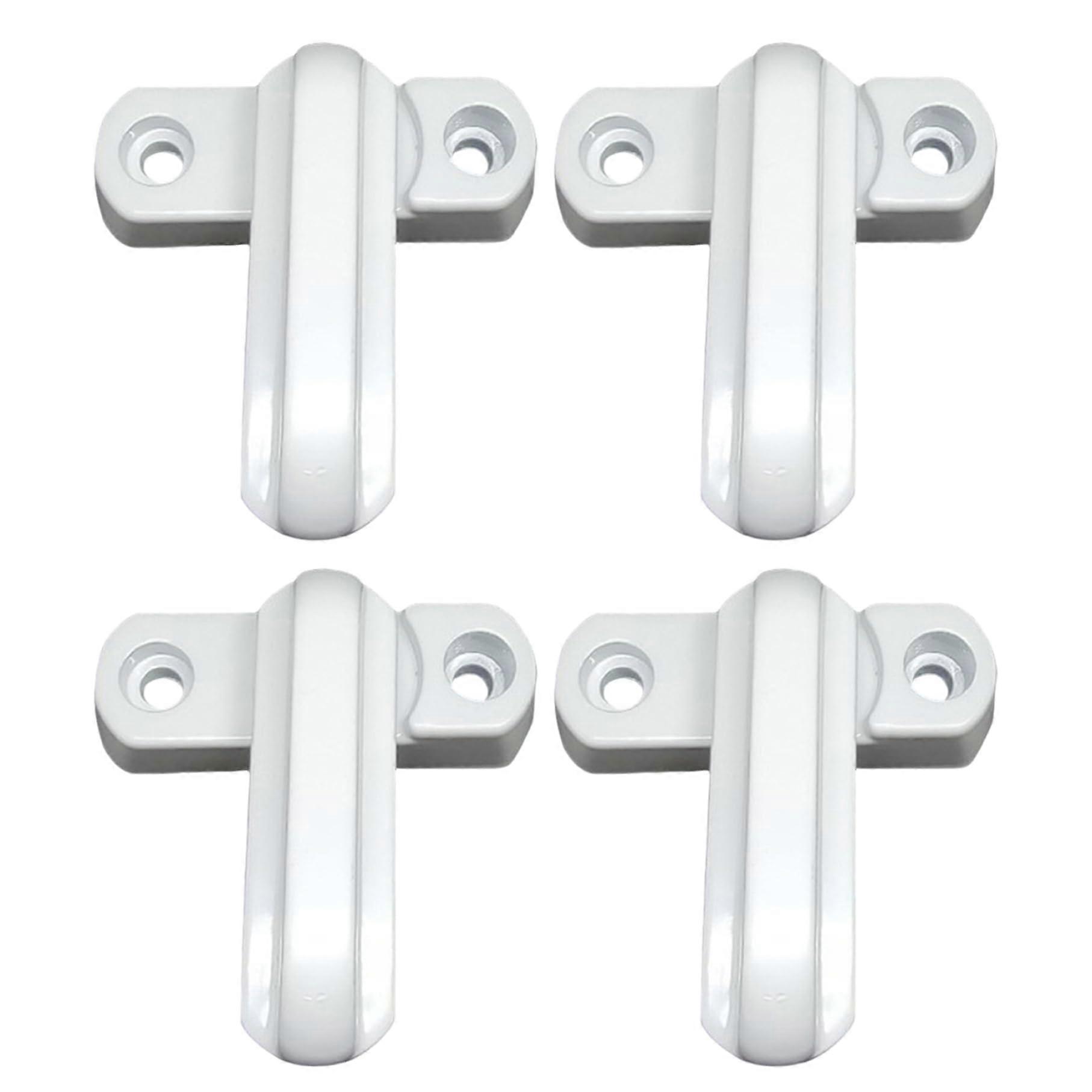 4Pcs Patio Door Lock, RustProof Aluminum Sliding Door Security Lock with 90° Rotation for Home