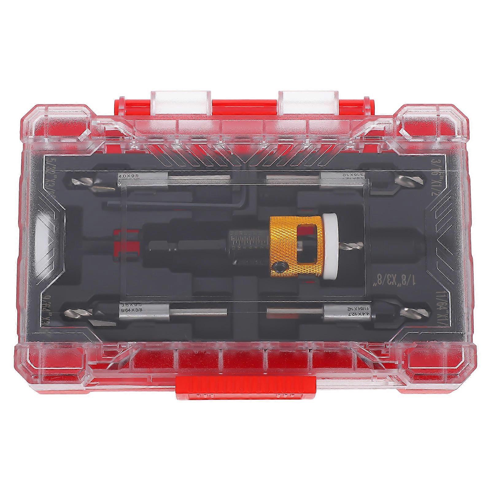 Woodworking Countersink Drill Bit Set with Depth Stop 1Set for Precision