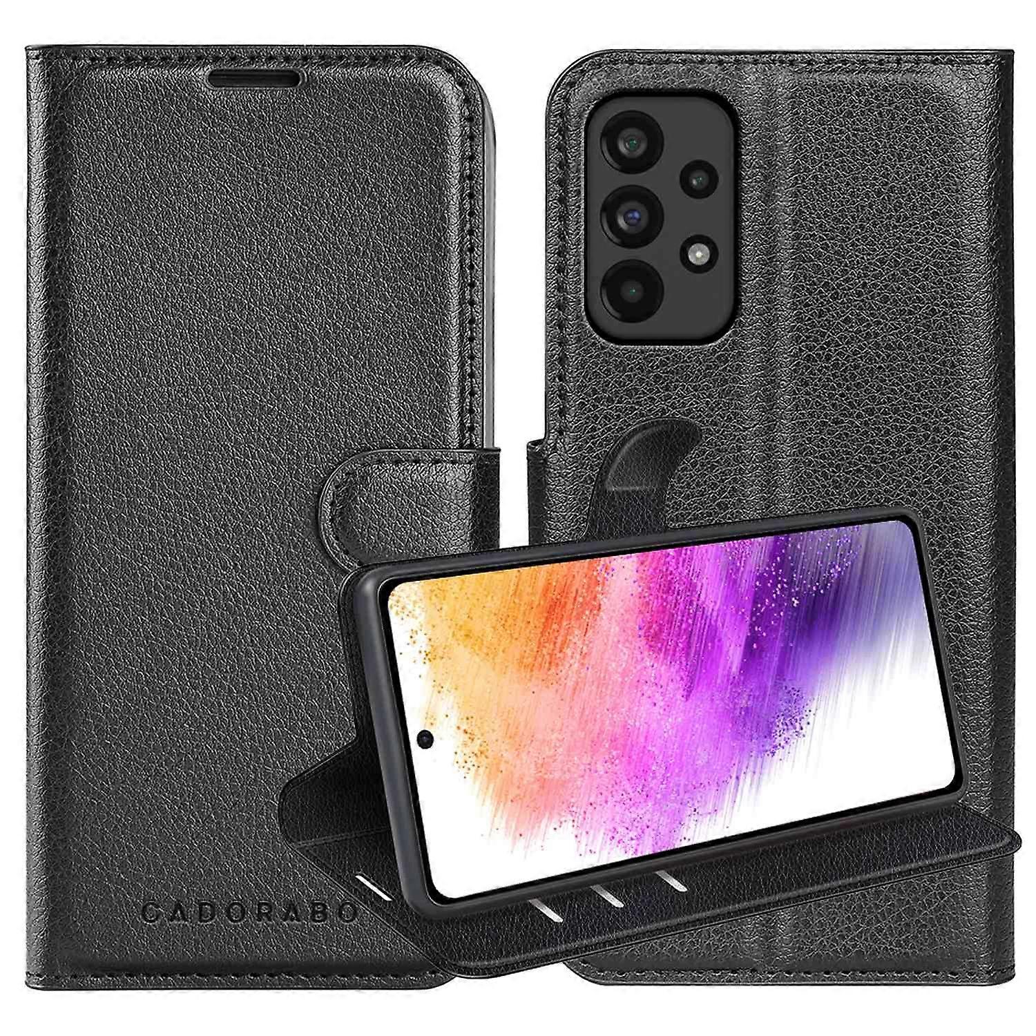 Samsung Galaxy A73 5G Case - Protective Case with Card Slots and Stand Function