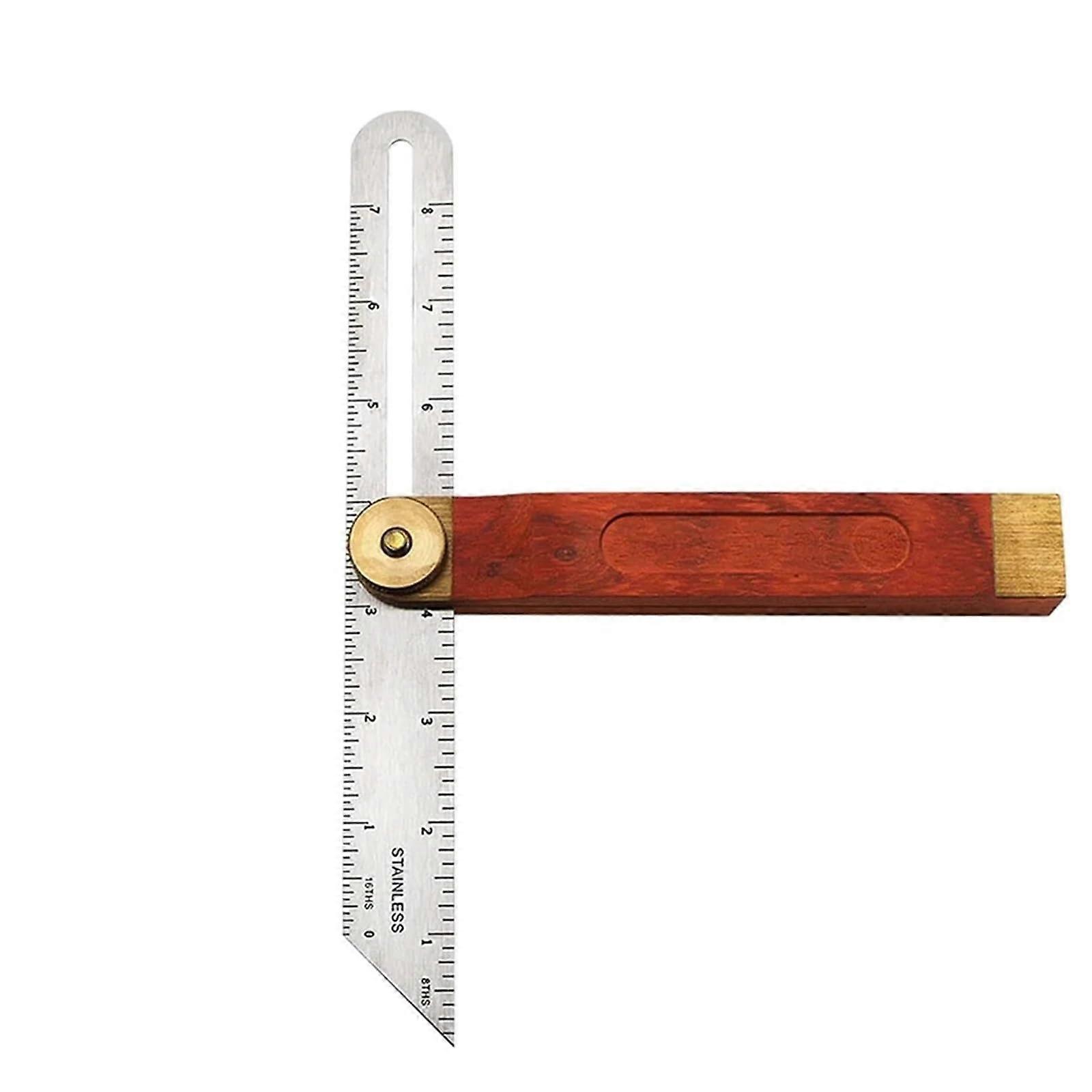 Sliding TBevel Angle Protractor 2Pcs for Woodworking, Adjustable Gauge with Wooden Handle