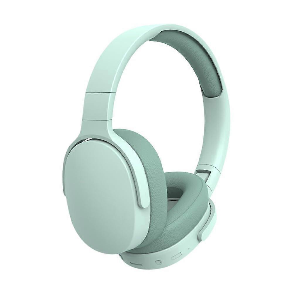 BluetoothCompatible Wireless OverEar Headphones Mic NoiseCancelling Foldable PhonePC Compatible 22Hour Battery Green