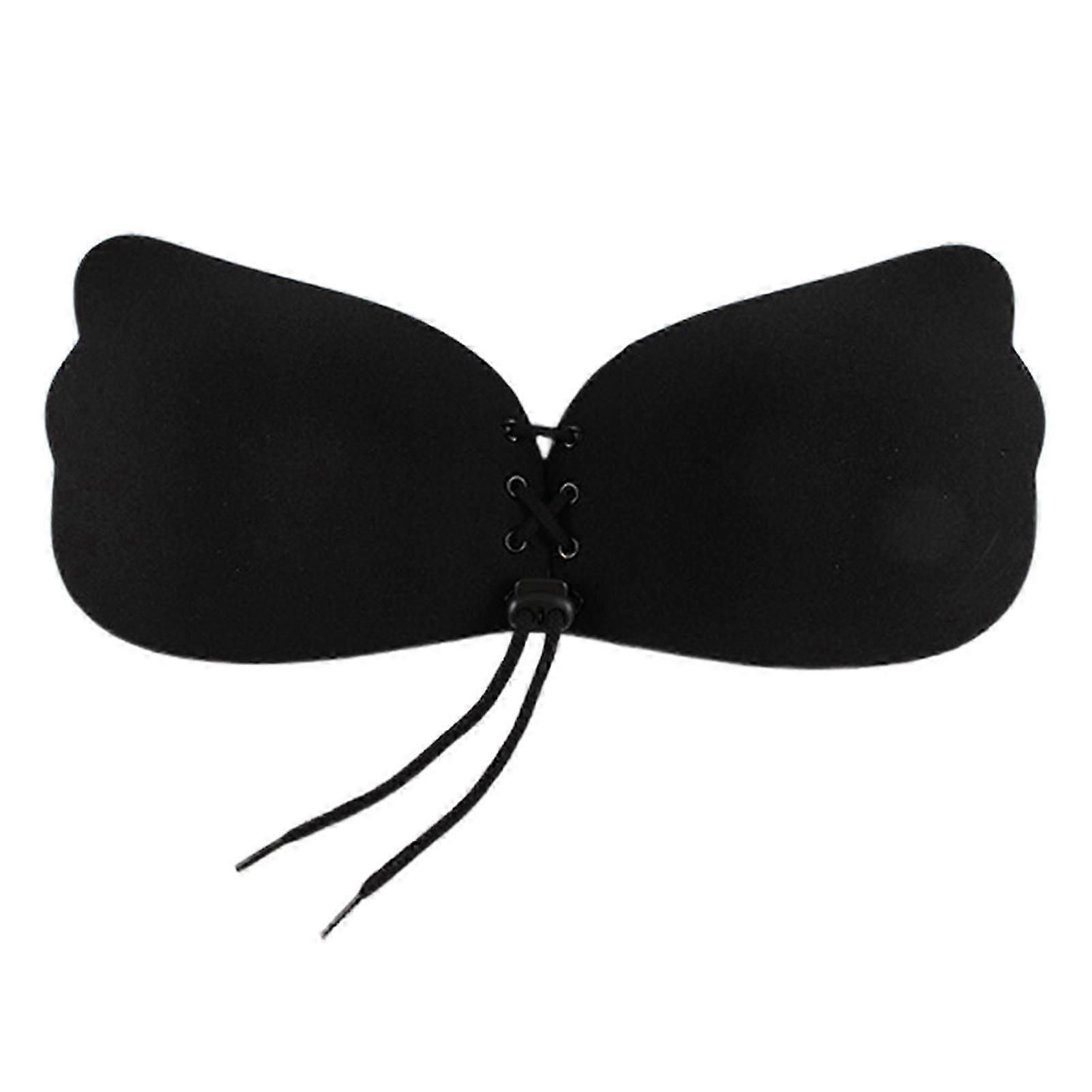 Invisible Strapless Push-Up Bra, Reusable Silicone Adhesive for Backless Dresses