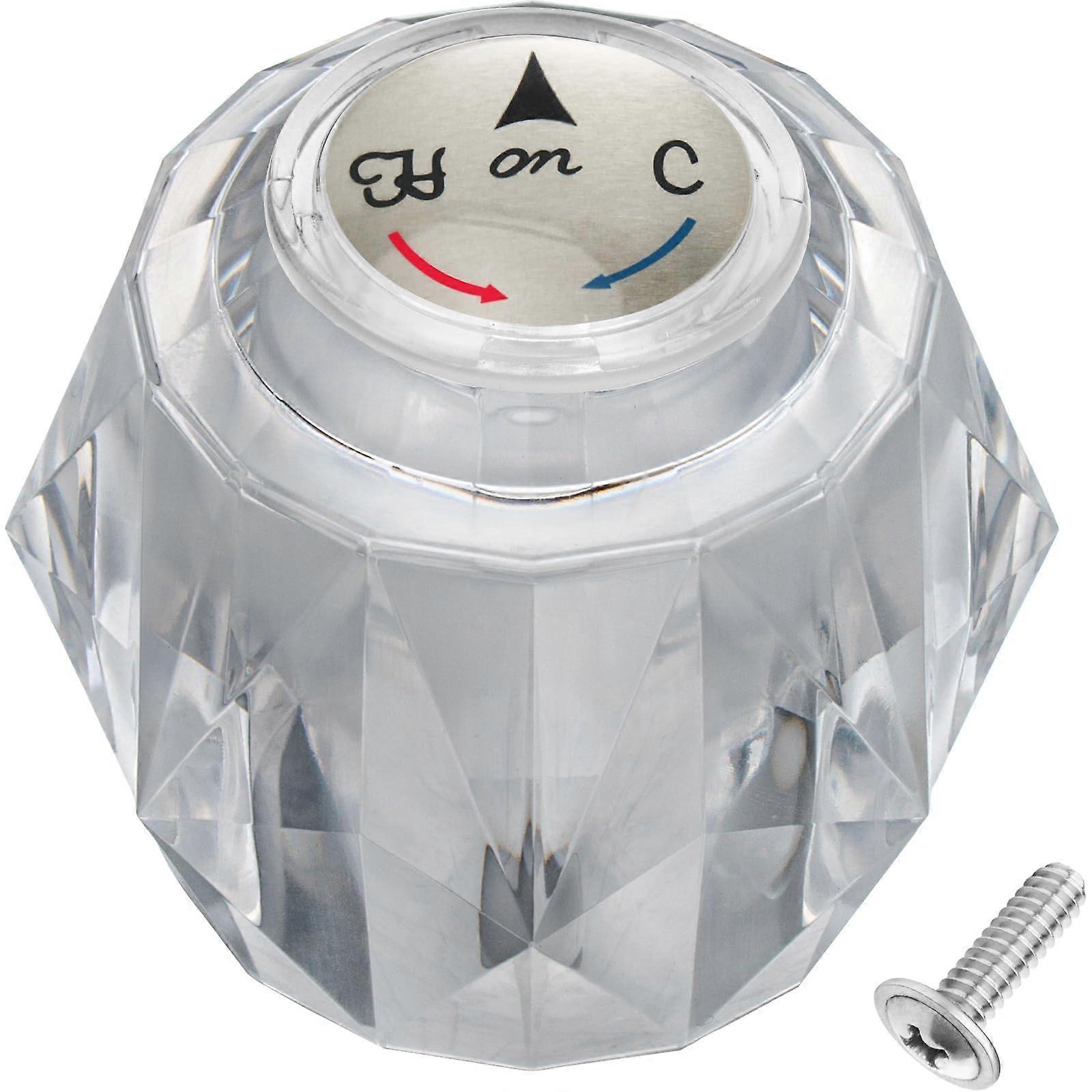 Shower Handle Replacement RP2391 Clear Knob with Offset Hole for Delta 600 Series Tub and Shower