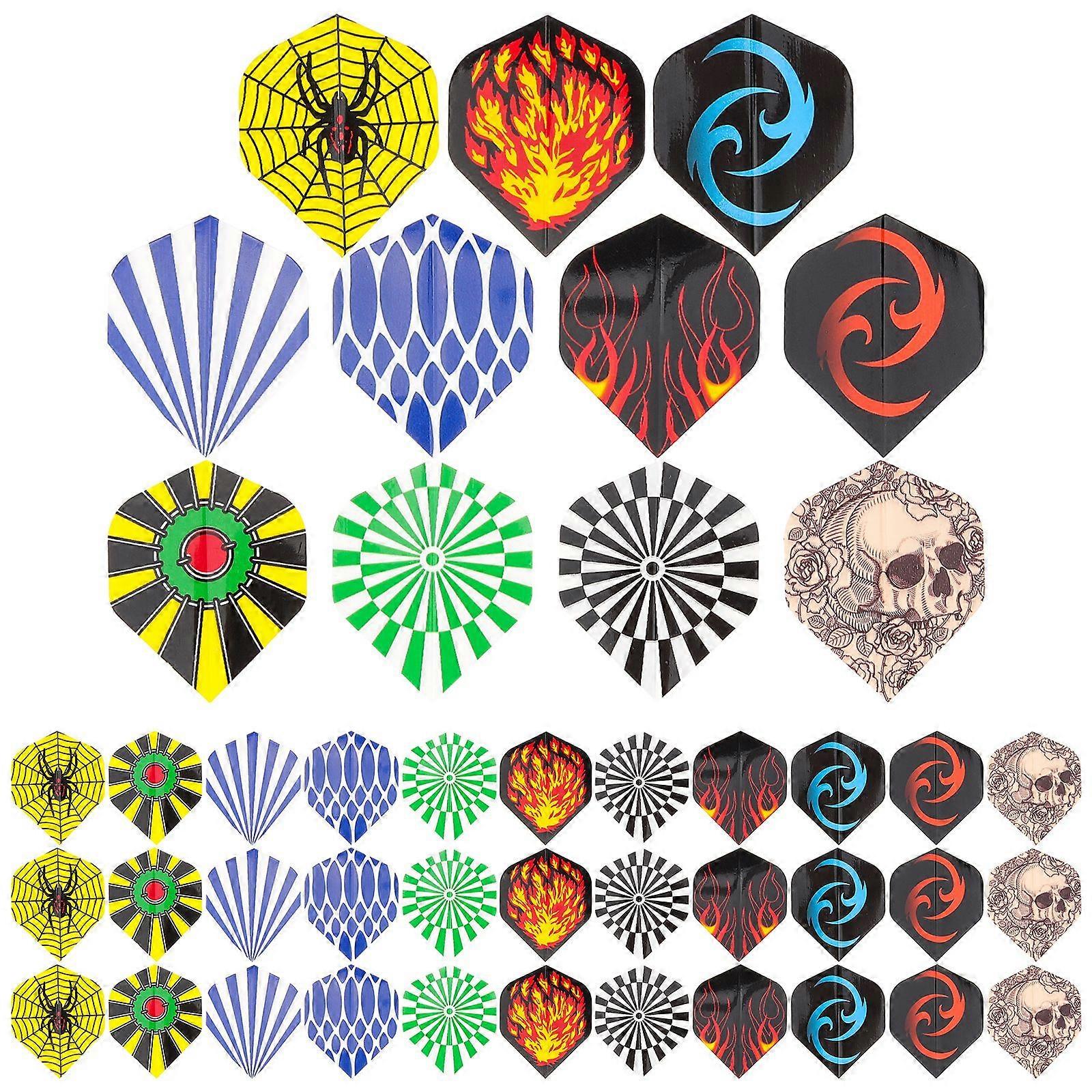 77Pcs Lightweight Dart Tails Replaceable Dart Flights Professional Dart Wings Portable Dart Tails