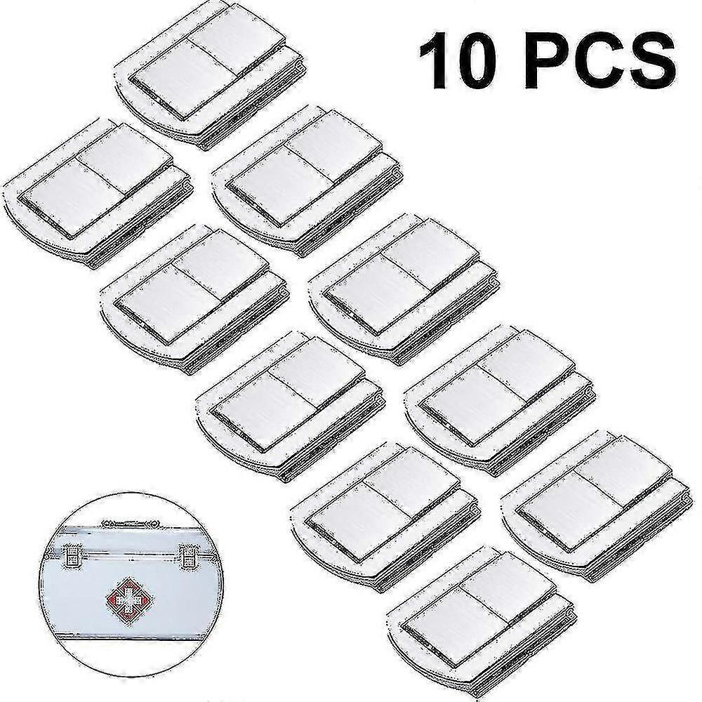 10 stk Snap Lock koffert Lås metall treboks