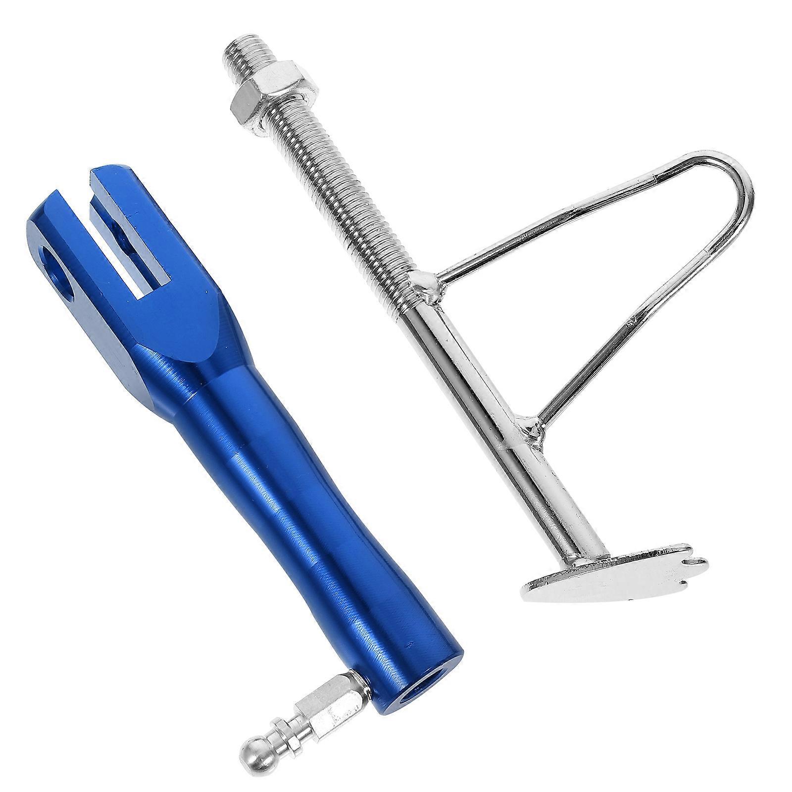 Motorcycle Side Stand for Stability Function Aluminum Alloy Blue