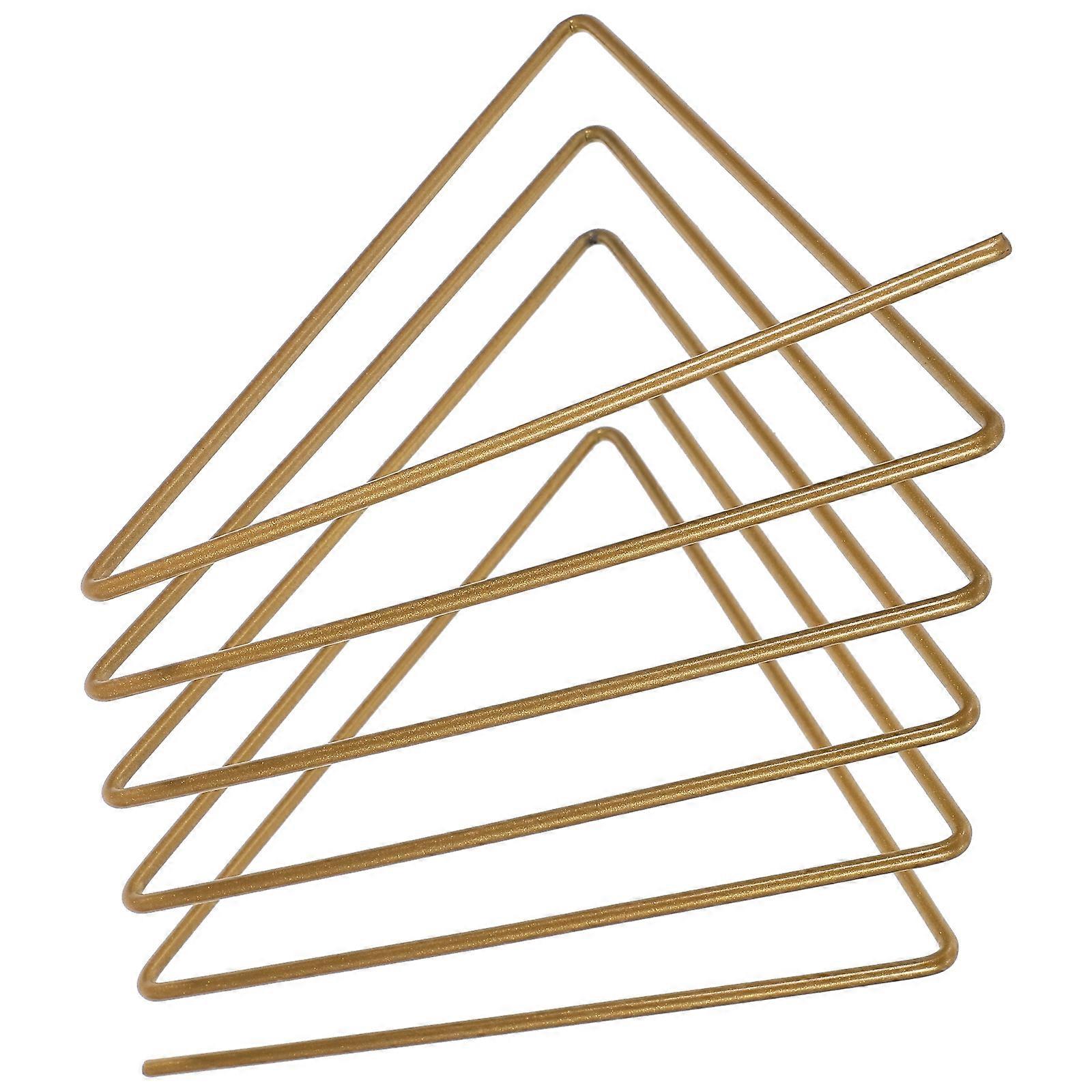 Iron Book Shelf Triangular Desktop Book Rack for Holding 1Pcs