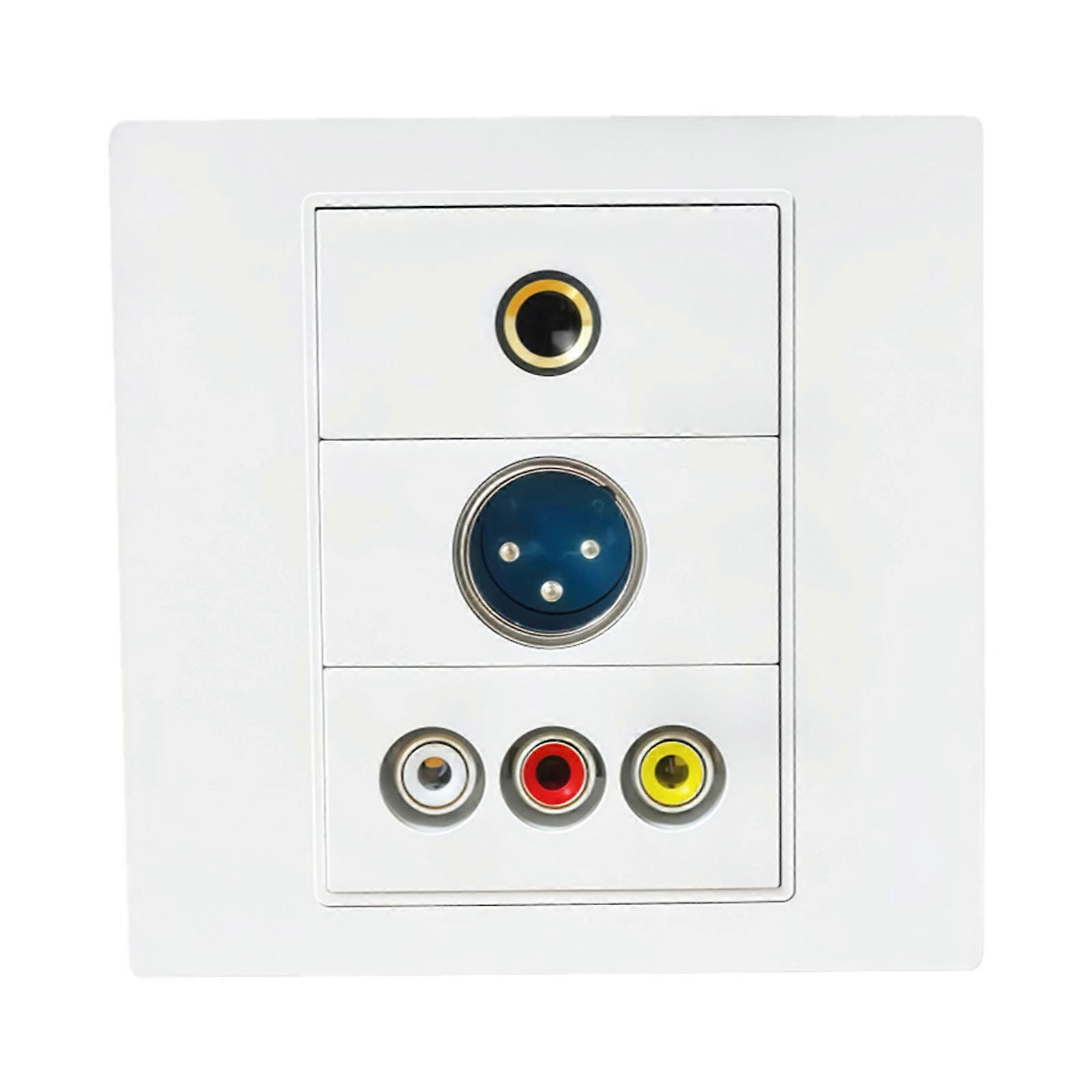 Customizable 86 Type Plastic Panel with Embedded Frame Suitable for Multimedia Networks HDTV USB Interfaces ABS Texture Multicolor