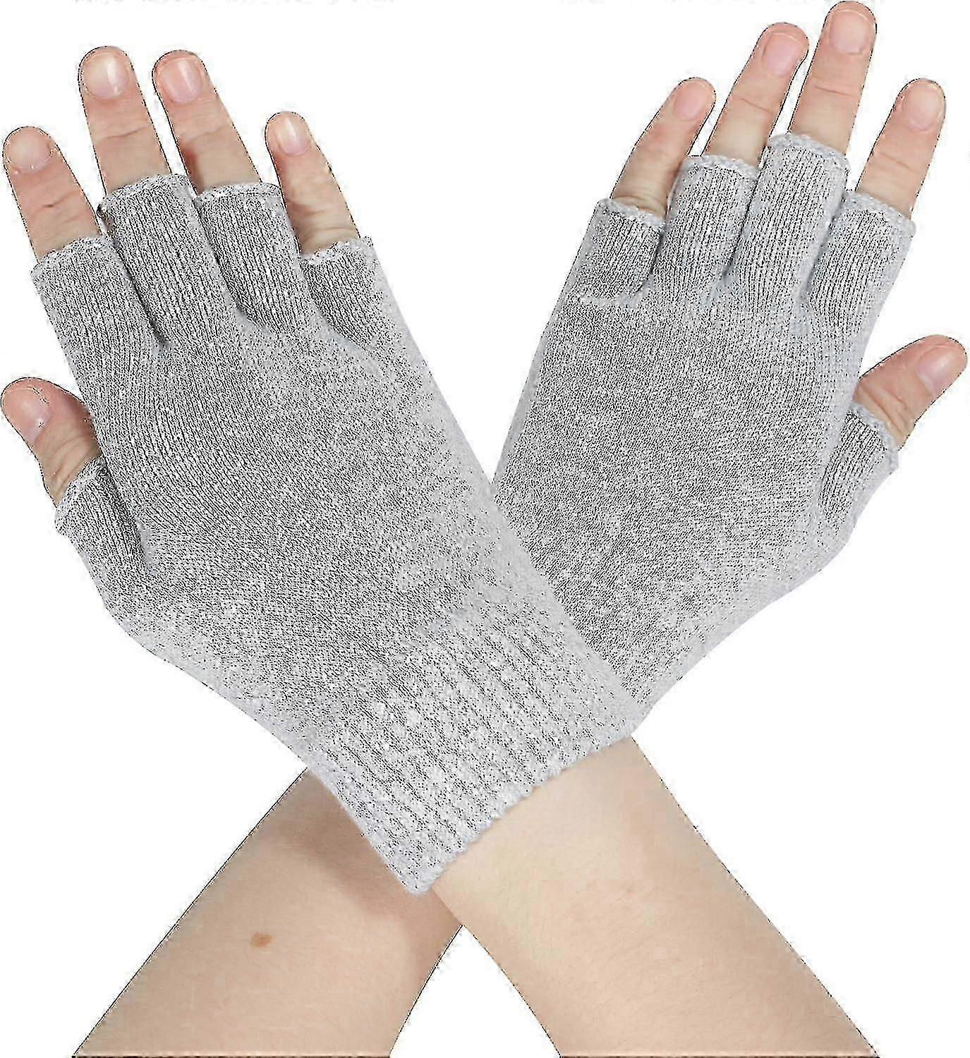 Wool Knit Stretch Fingerless Winter Gloves