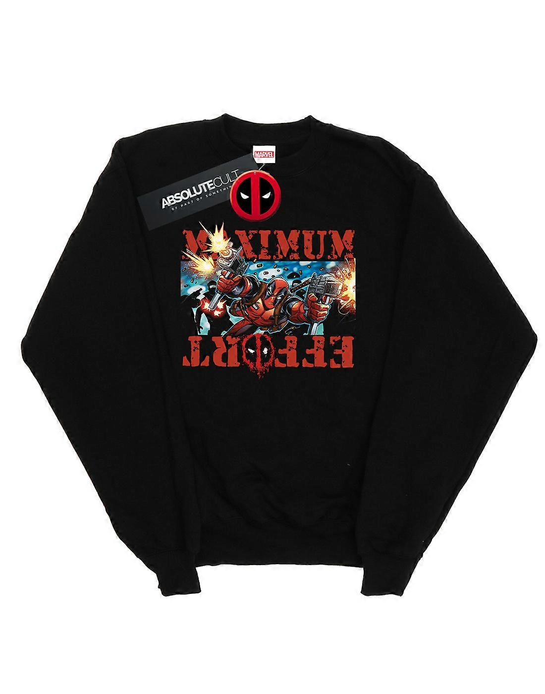 Marvel Women's Deadpool Maximum Effort Sweatshirt
