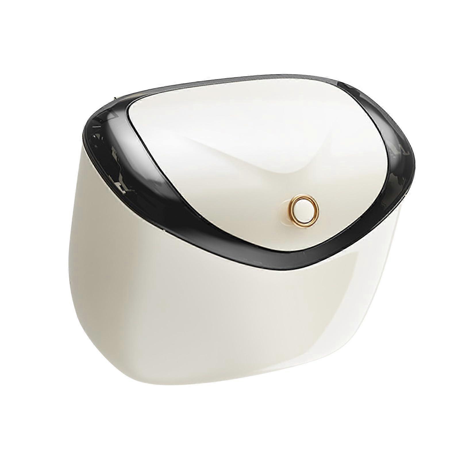 Wall Mounted Trash Can Space Saving Hanging Garbage Bin for Kitchen Bathroom 3.9 x 7.9in