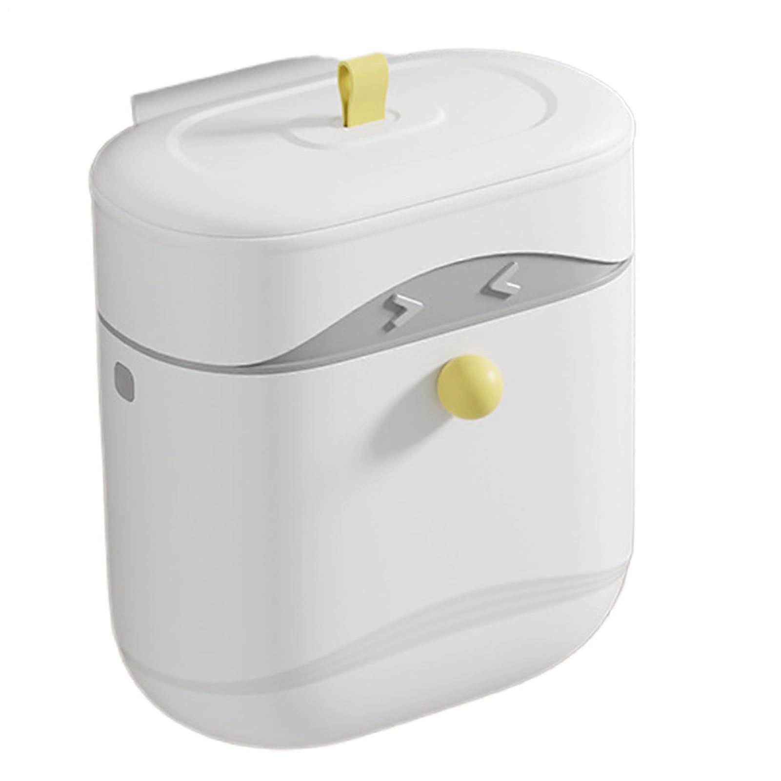 Collapsible Hanging Trash Can for Kitchen Cabinet Door, Foldable Garbage Bin Under Sink