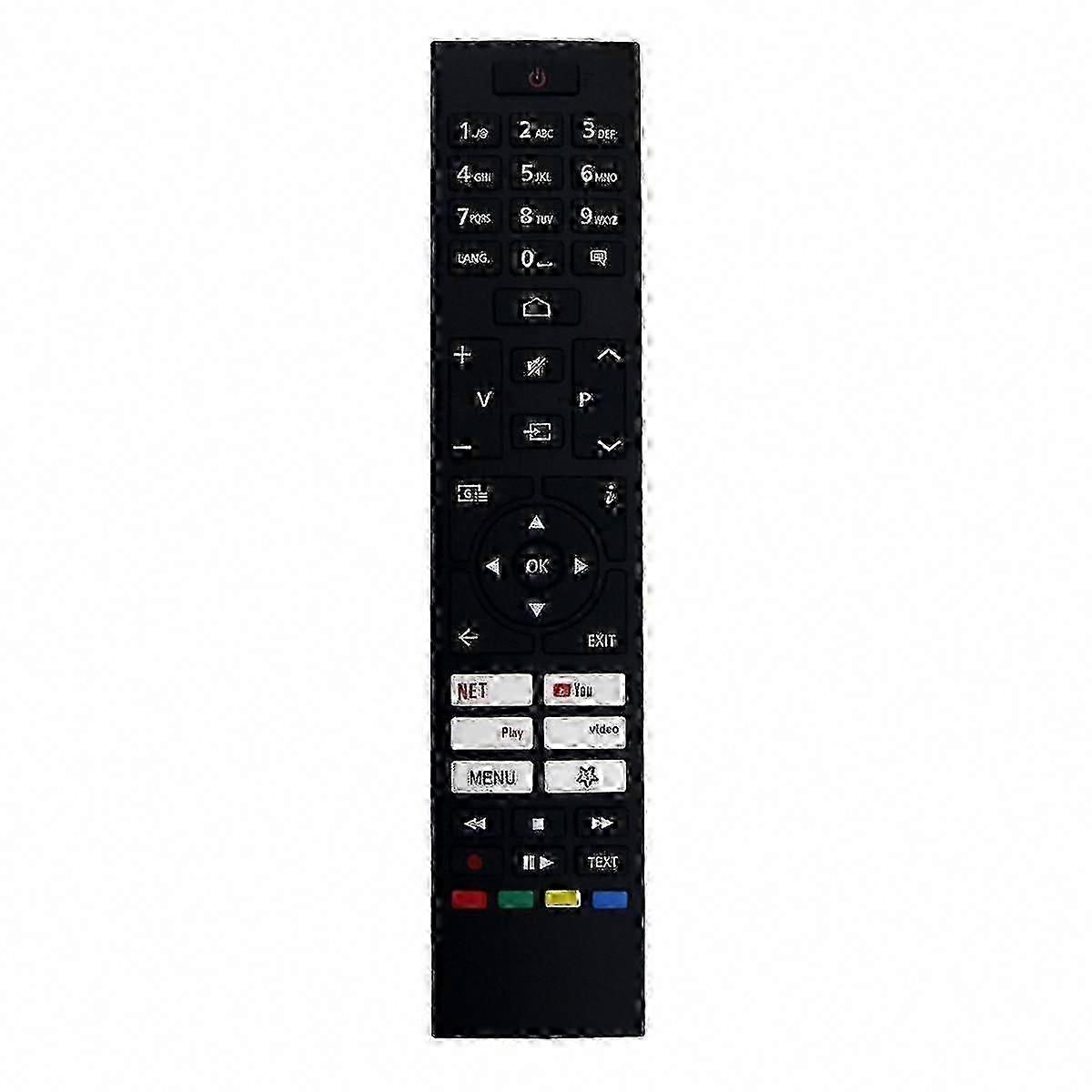 Smart LED TV Replacement Remote Control - Universal RC45157 Controller | Compatible with CT-8564, Black ABS, Lightweight Ergonomic Design