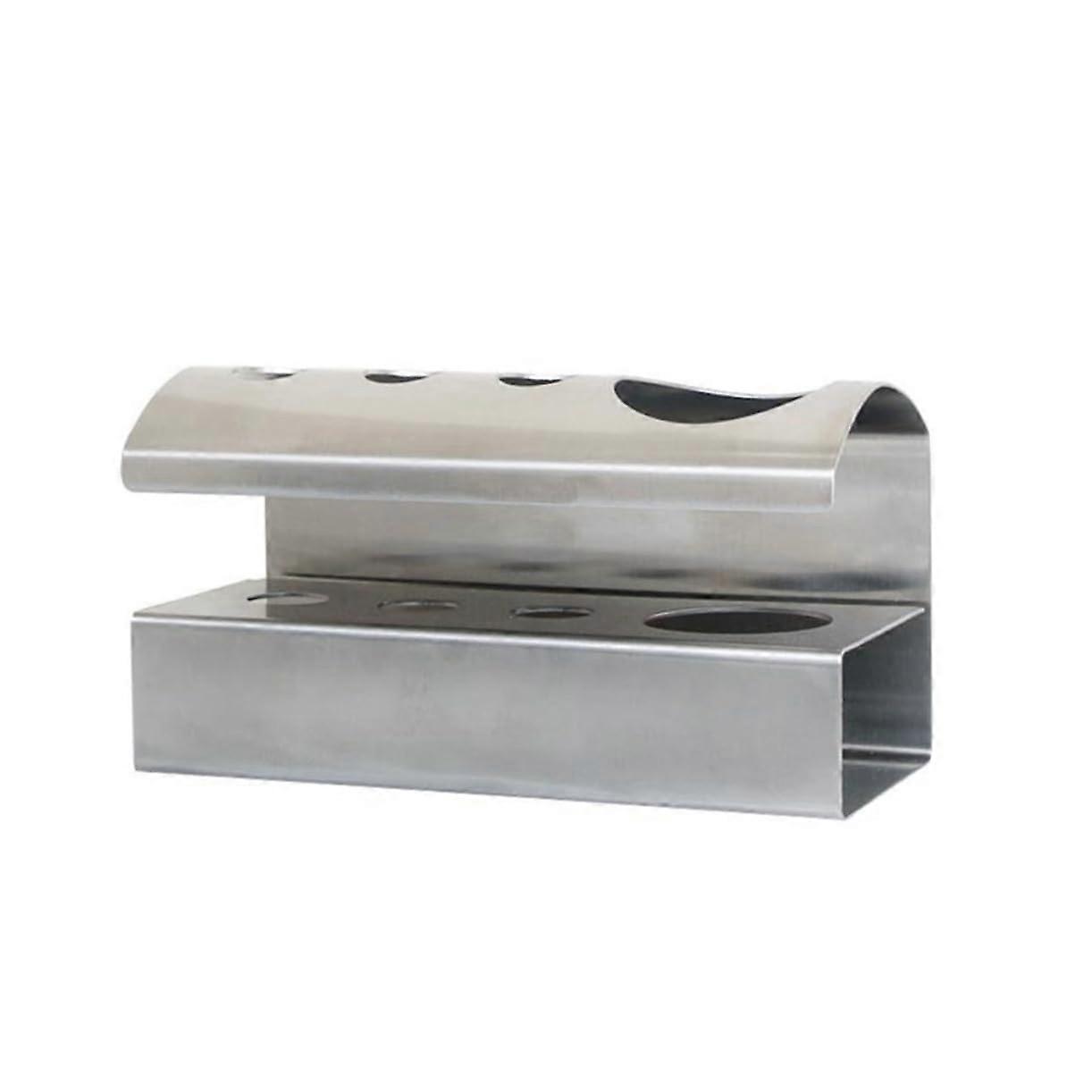 Wall Mounted Toothbrush Holder Rustproof Stainless Steel Adhesive Toothpaste Rack No Drill Bathroom Organizer