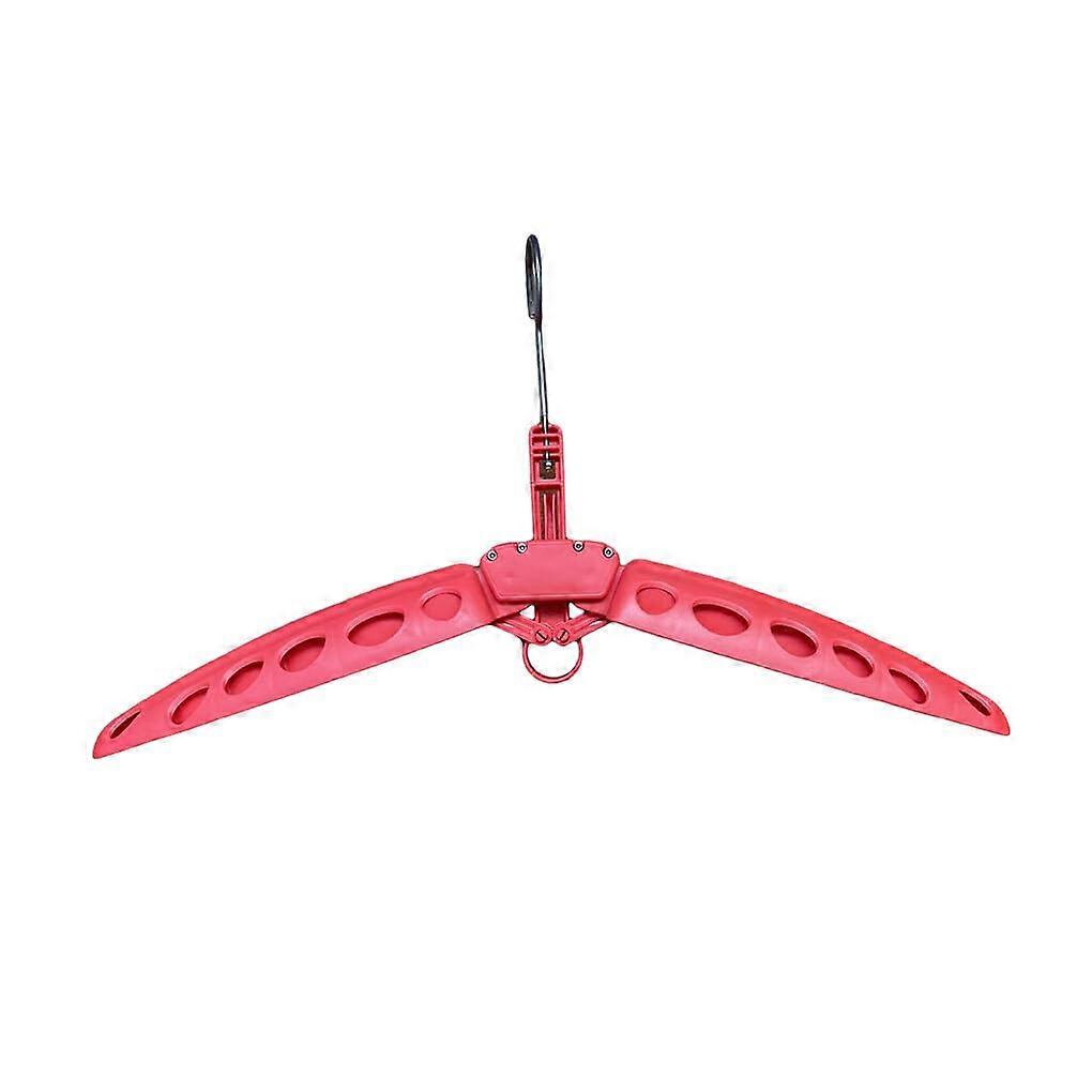 Folding Wetsuit Hanger with SlideResistant Design for Surfing and Diving, Fast Drying, Red
