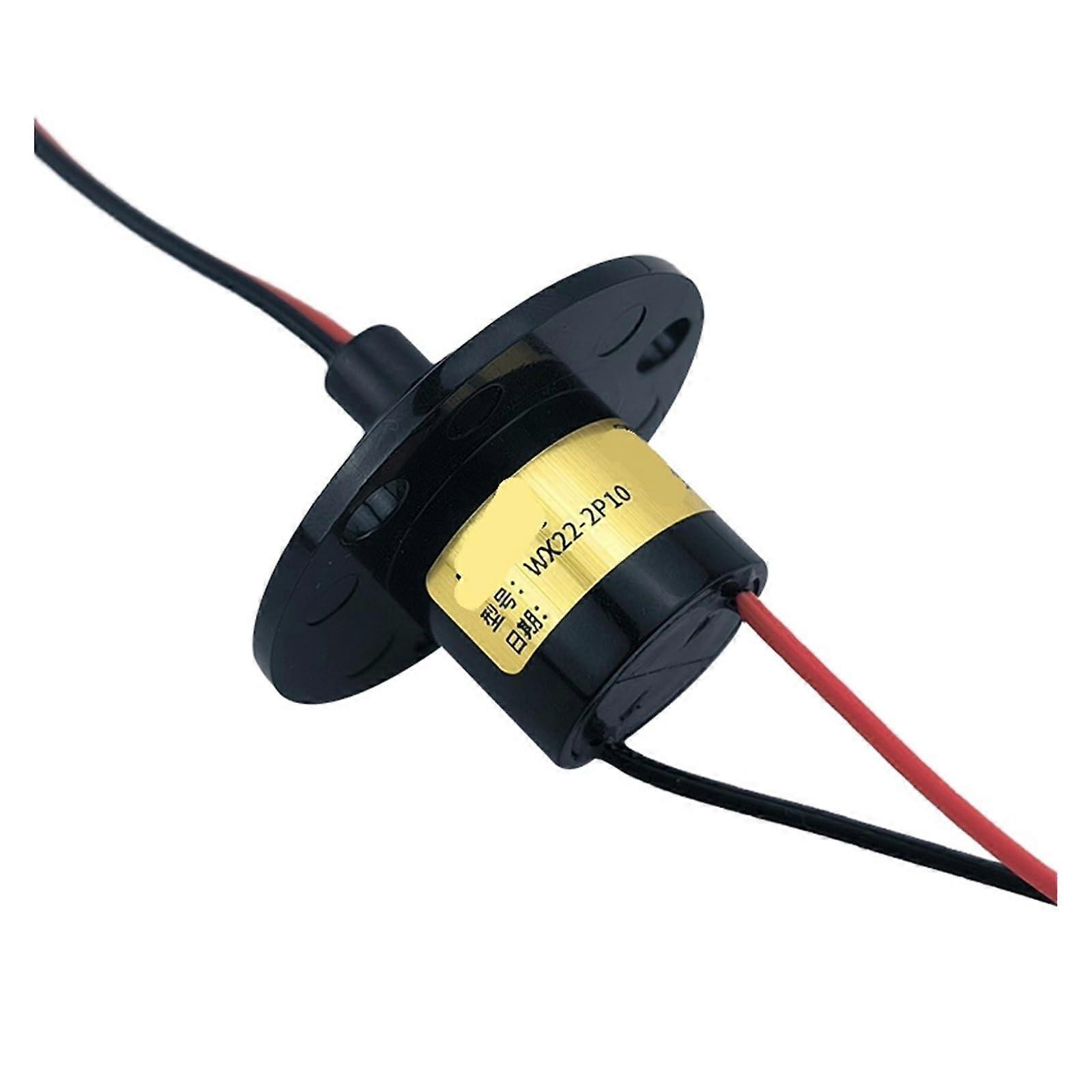 Slip Ring 10A 2 Wire  Power Bidirectional Conductive OD22mm for 360° Continuous Rotation