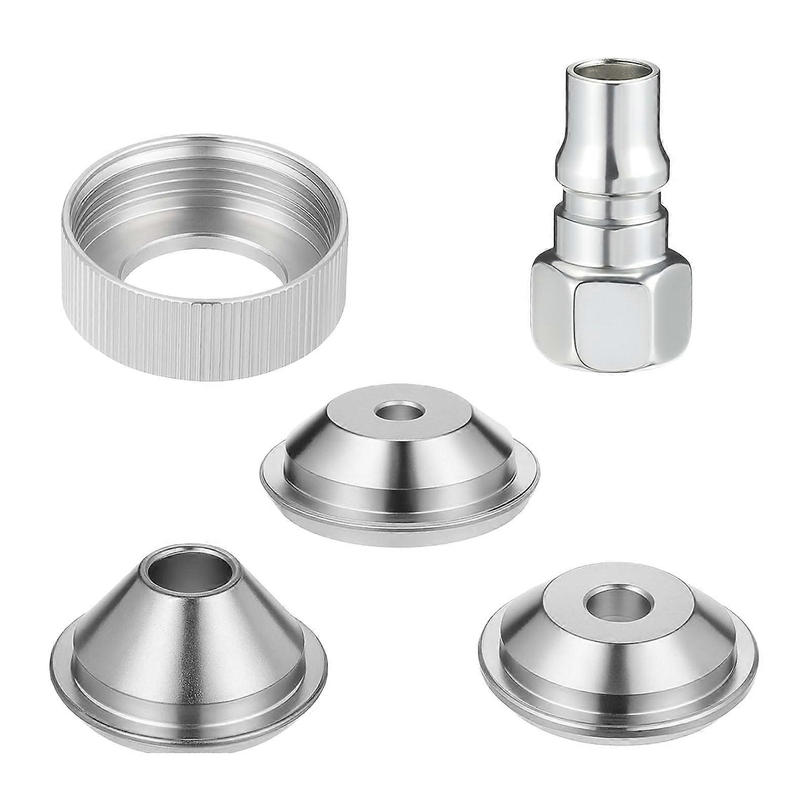 5Pcs Multipurpose Texture Sprayer Nozzles Kit with Threaded Collar Creating Different Designs on Various Materials Multicolor