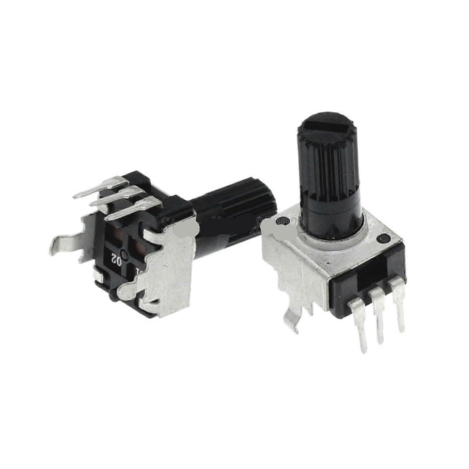10pcs 5K Ohm Vertical Potentiometer 12.5mm Shaft Adjustable Resistor 3Pin Sealed Durable