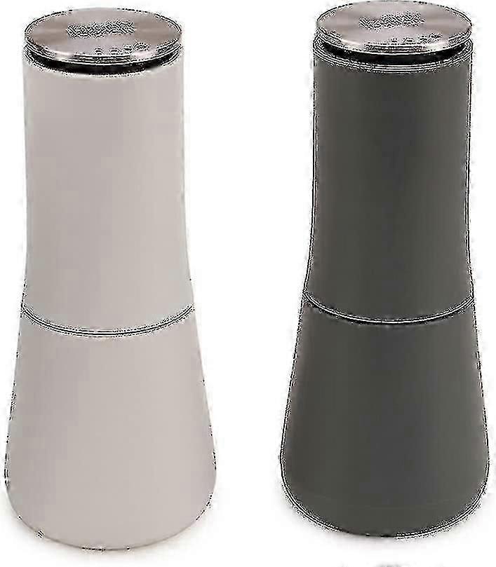 Salt And Pepper Mill Set, Non-Spill Refillable Ceramic Grinding, Top Grinding, Adjustable Size