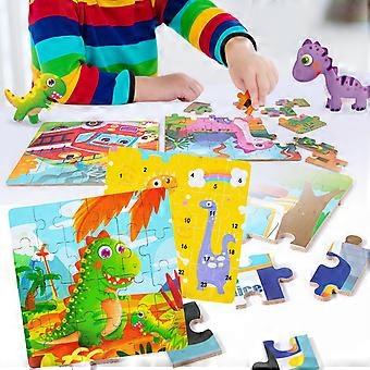 Tiermotiv-Puzzle-Spielset - 24-teilig für das Training des logischen Denkens und