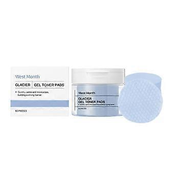 Glacier Water Soothing Cotton Pads 60 Stück - Sanfte, feuchtigkeitsspendende und elastische Hautpflegepads