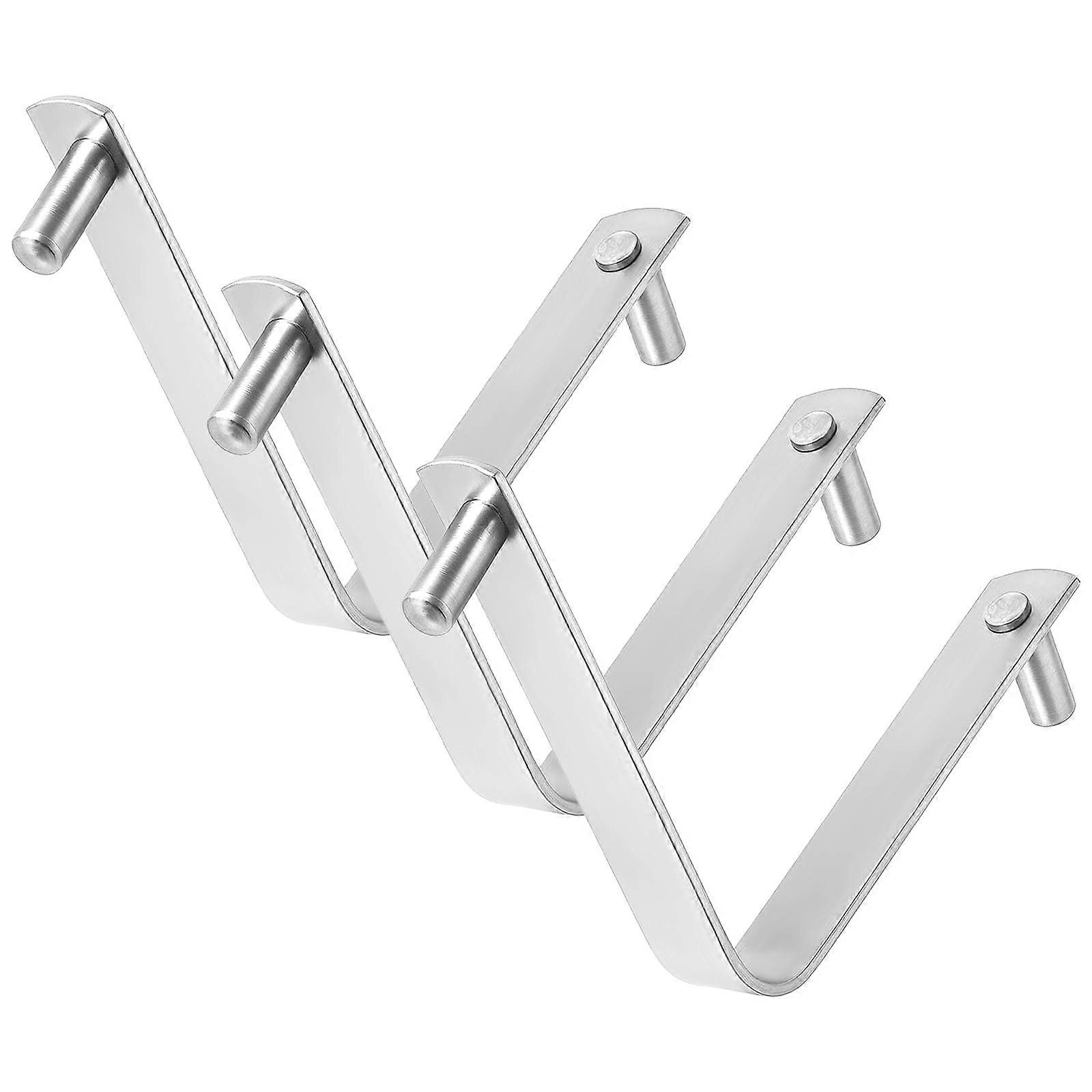 Pool Pole Clips 3 Pack Stainless Steel V Clips for Secure Tool Attachment and Quick Swap