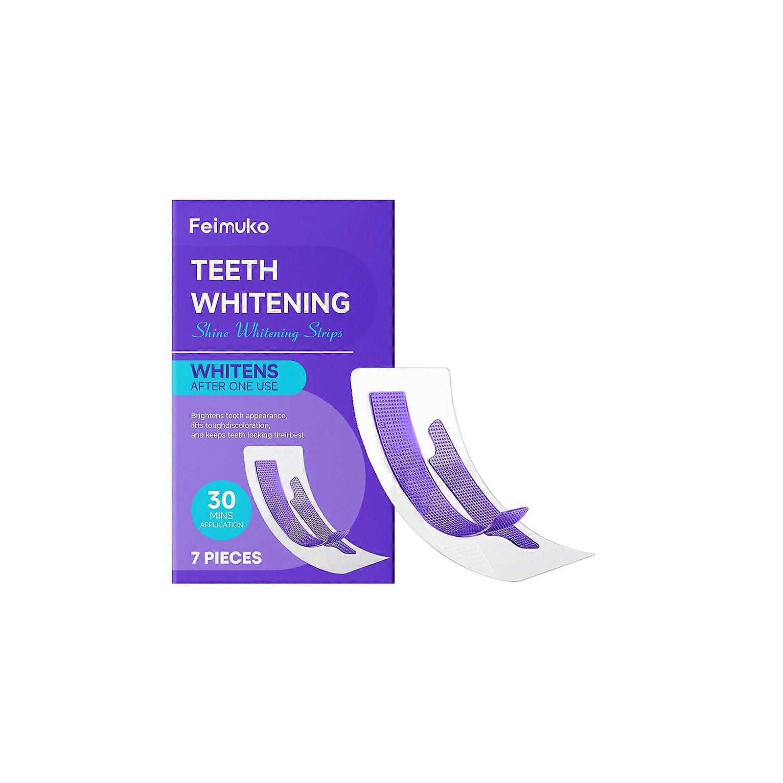 Feimuko Purple Teeth Cleaning Strips - Gentle Cleaning For Plaque