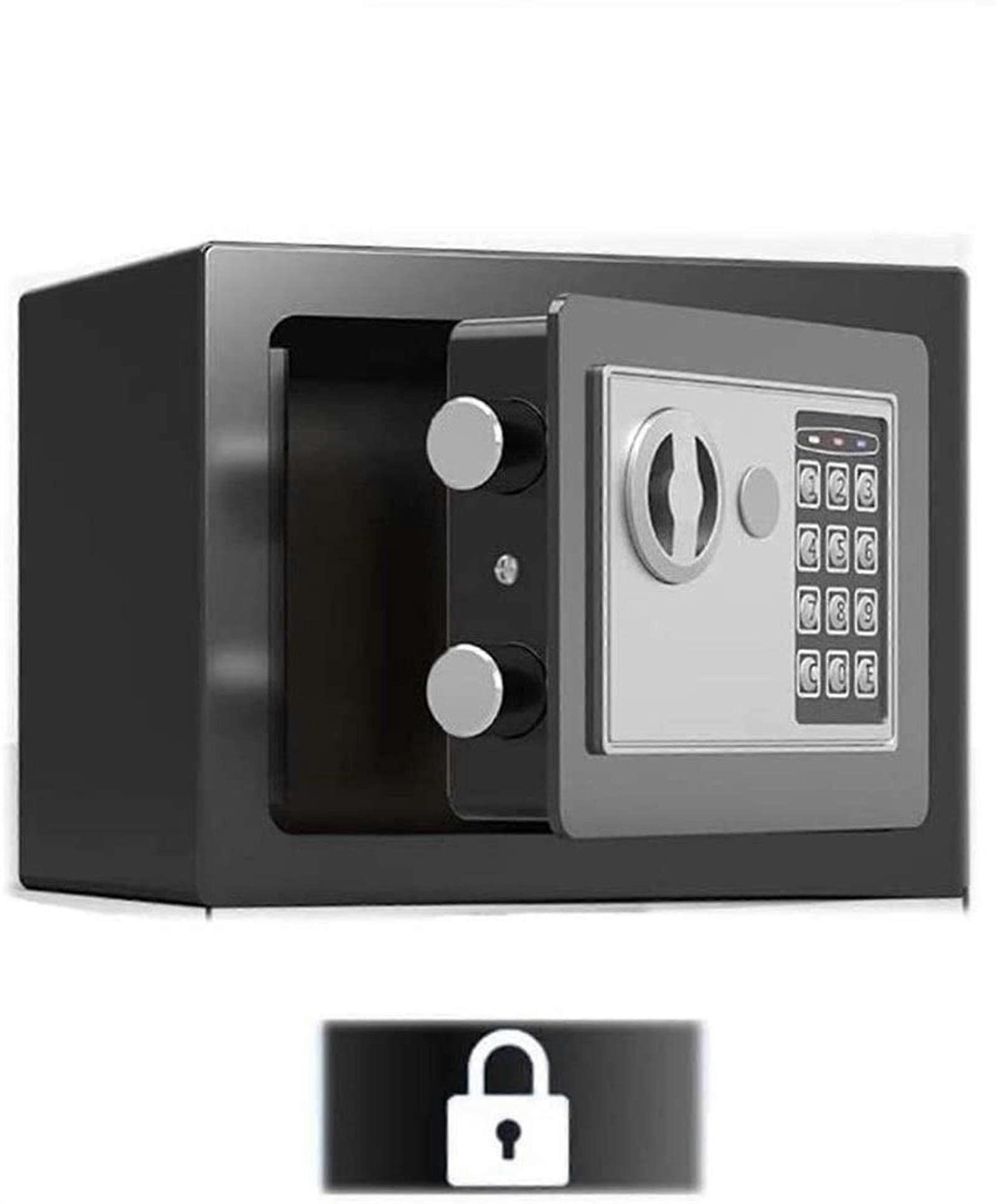 Fireproof Waterproof Electronic Safe Small Home Safe with Password Lock for Cash Documents and Office Use