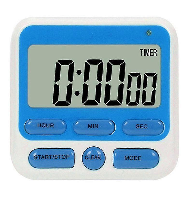 Digital Countdown Kitchen Timer -count Up Down Magnetic Timer Clock For Cooking Baking Gym Students-blue